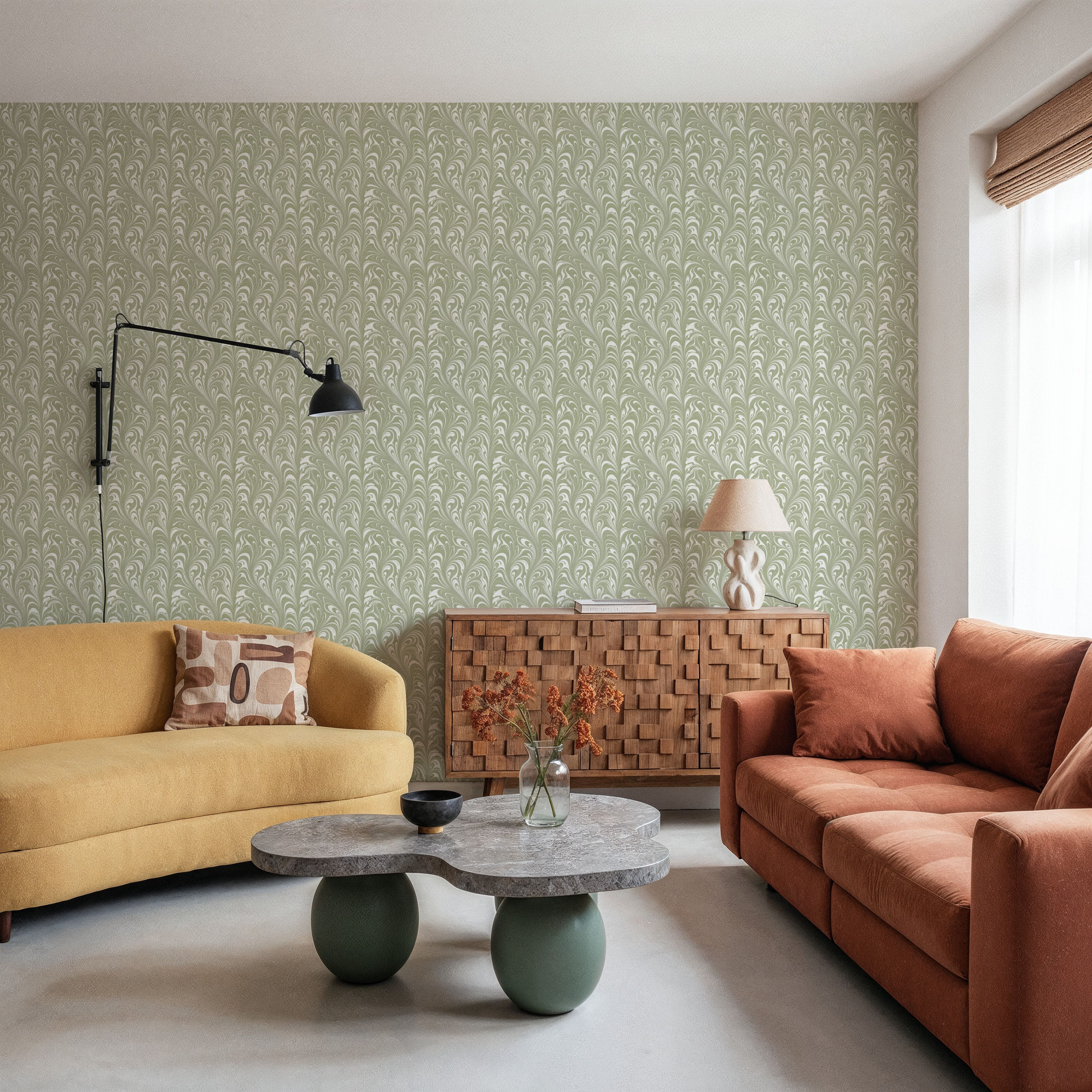 Marbelized Flow, Pistachio