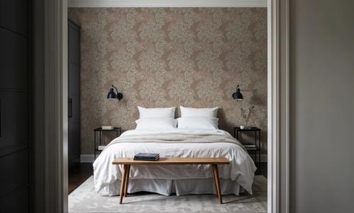 Subtle Seaweed, Warm Beige