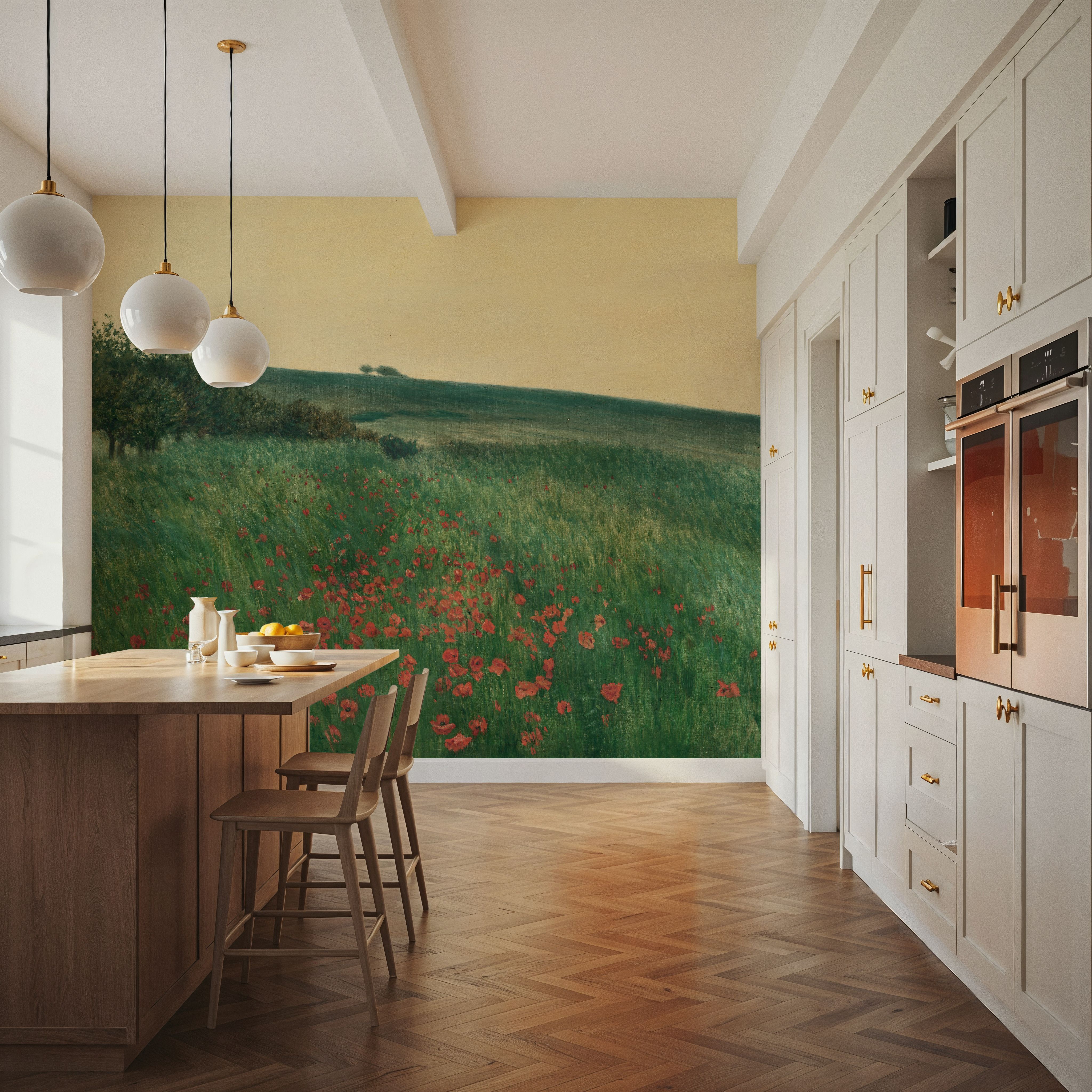 Red Poppies (1910) Oil Painting