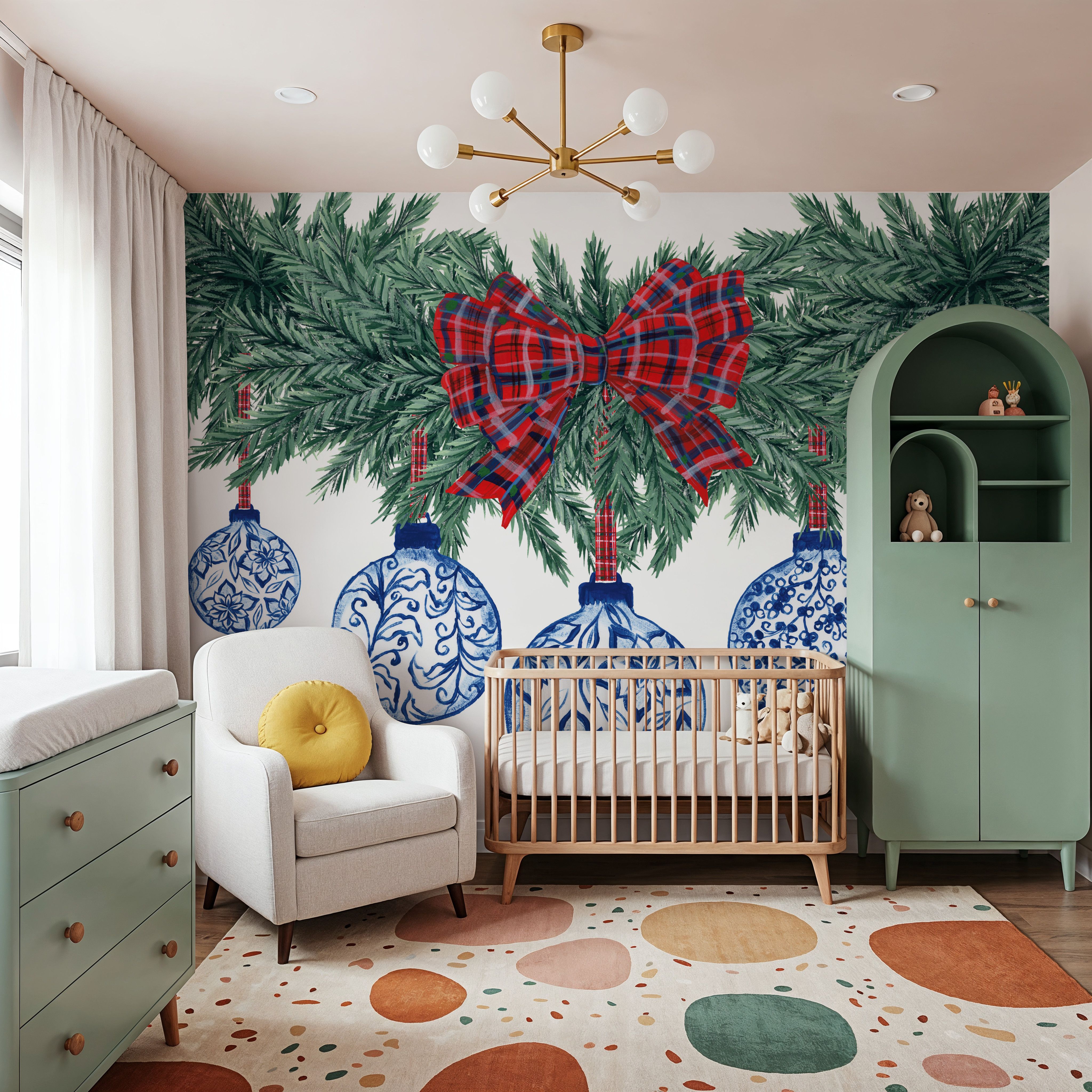 Holiday Tartan and Chinoiserie I