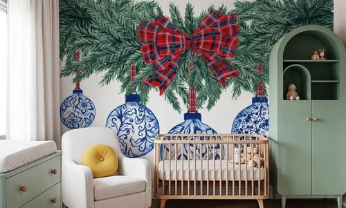 Holiday Tartan and Chinoiserie I