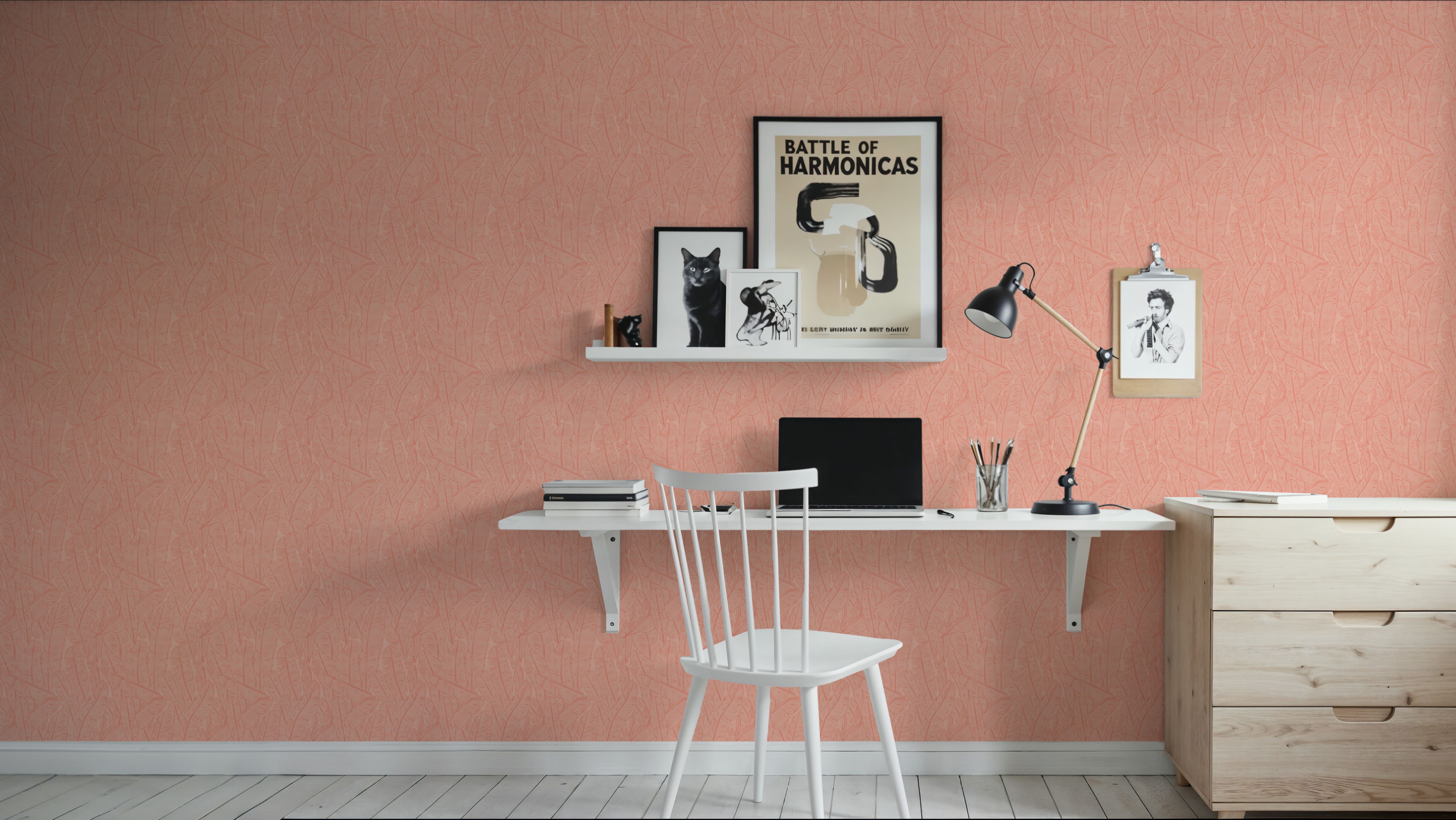 Banana Leaf Camo, Dusty Coral