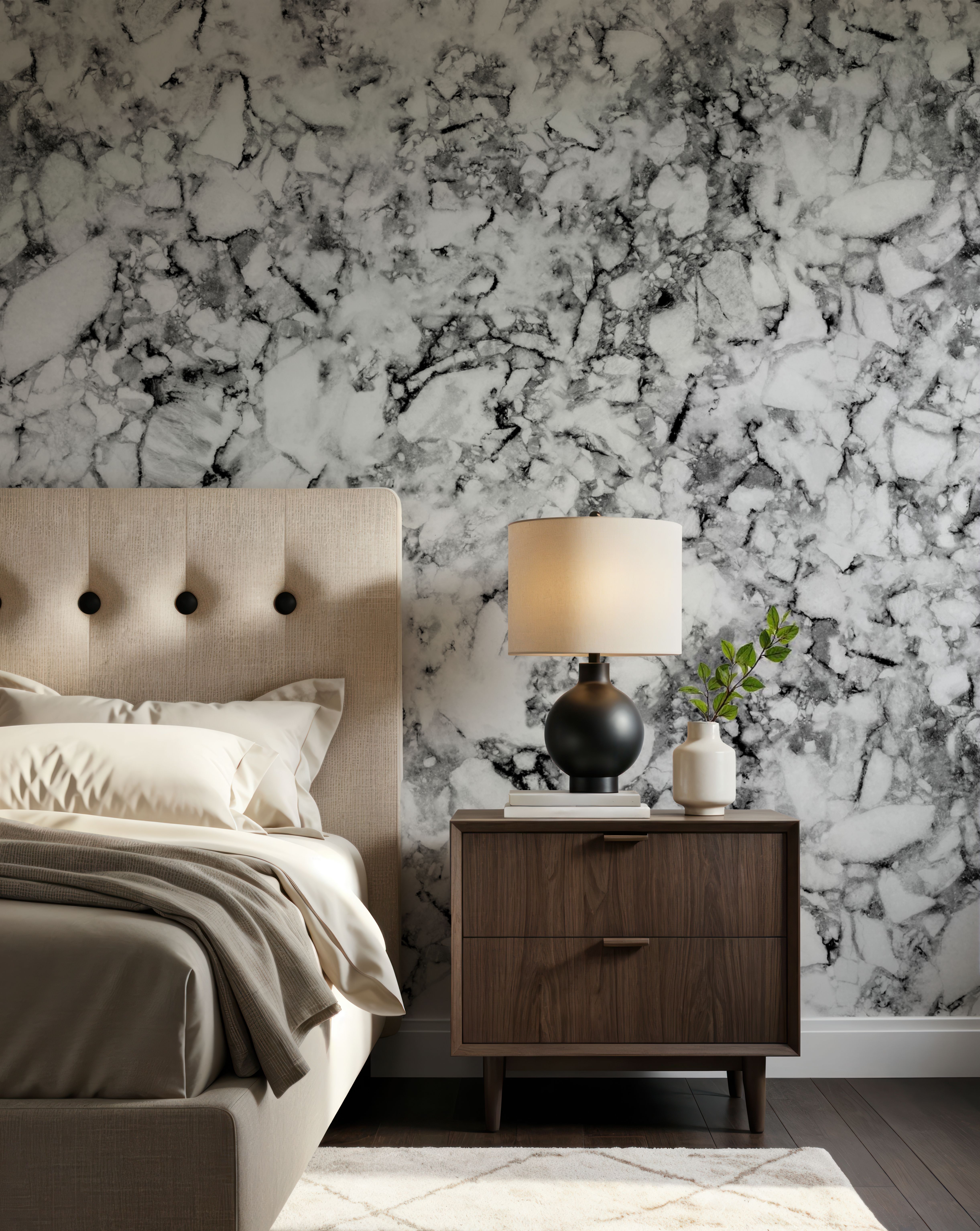 Statement Marble, Black & White