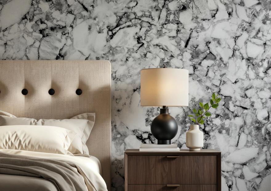 Statement Marble, Black & White
