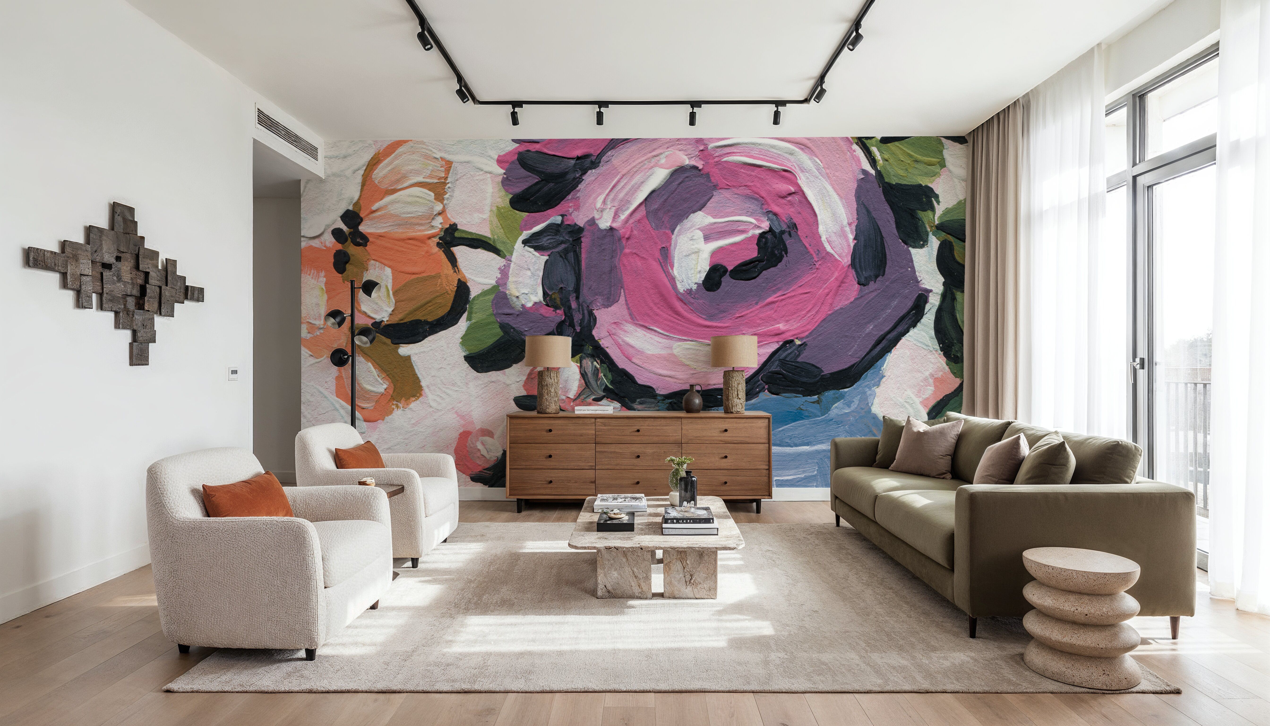 Painterly Florals in Vase II