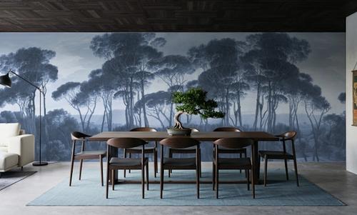 Mediterranean Pine Landscape, Blues