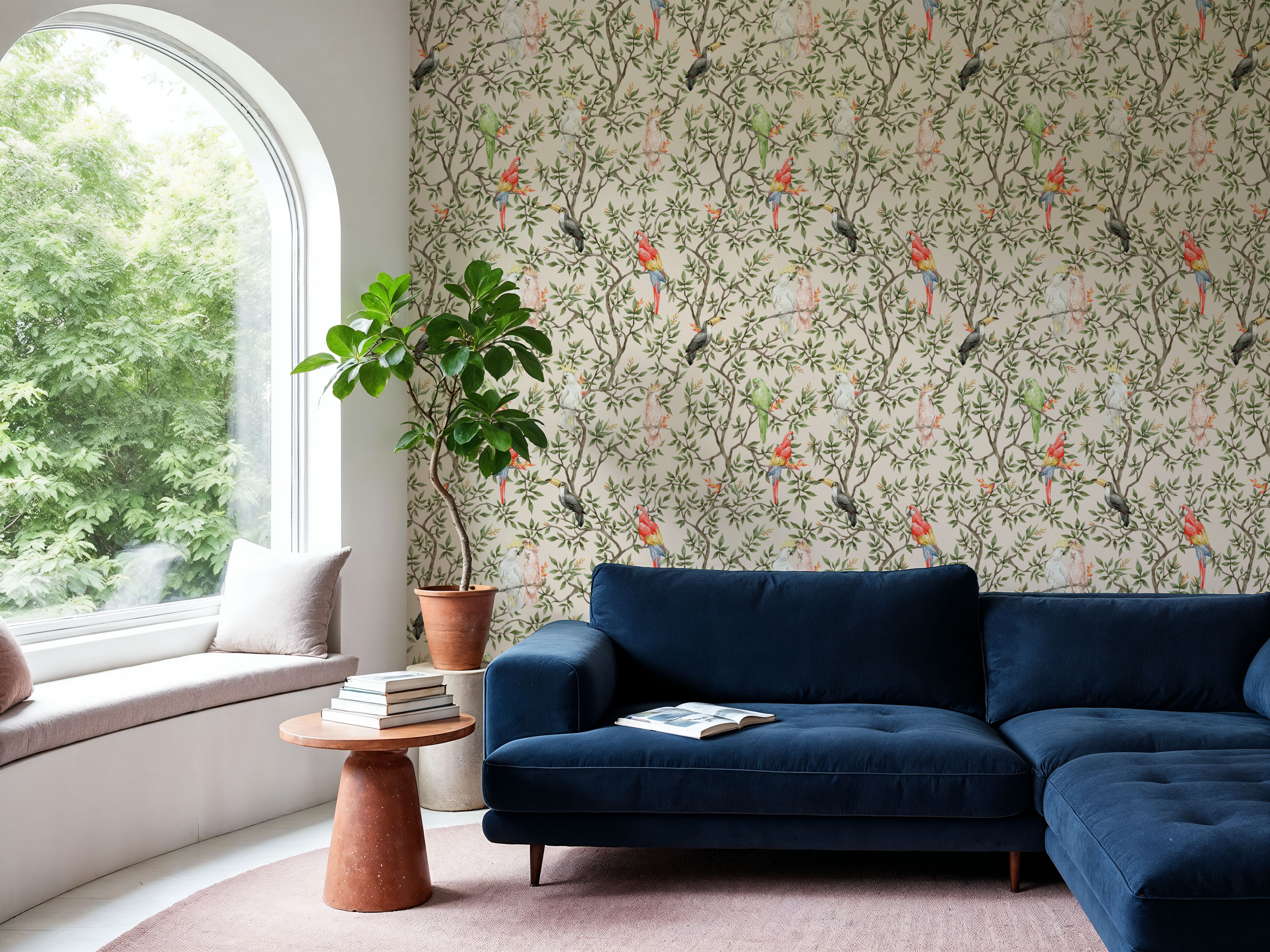 Exotic Birds, Wallpaper