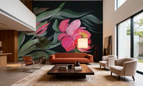 Peony on Black