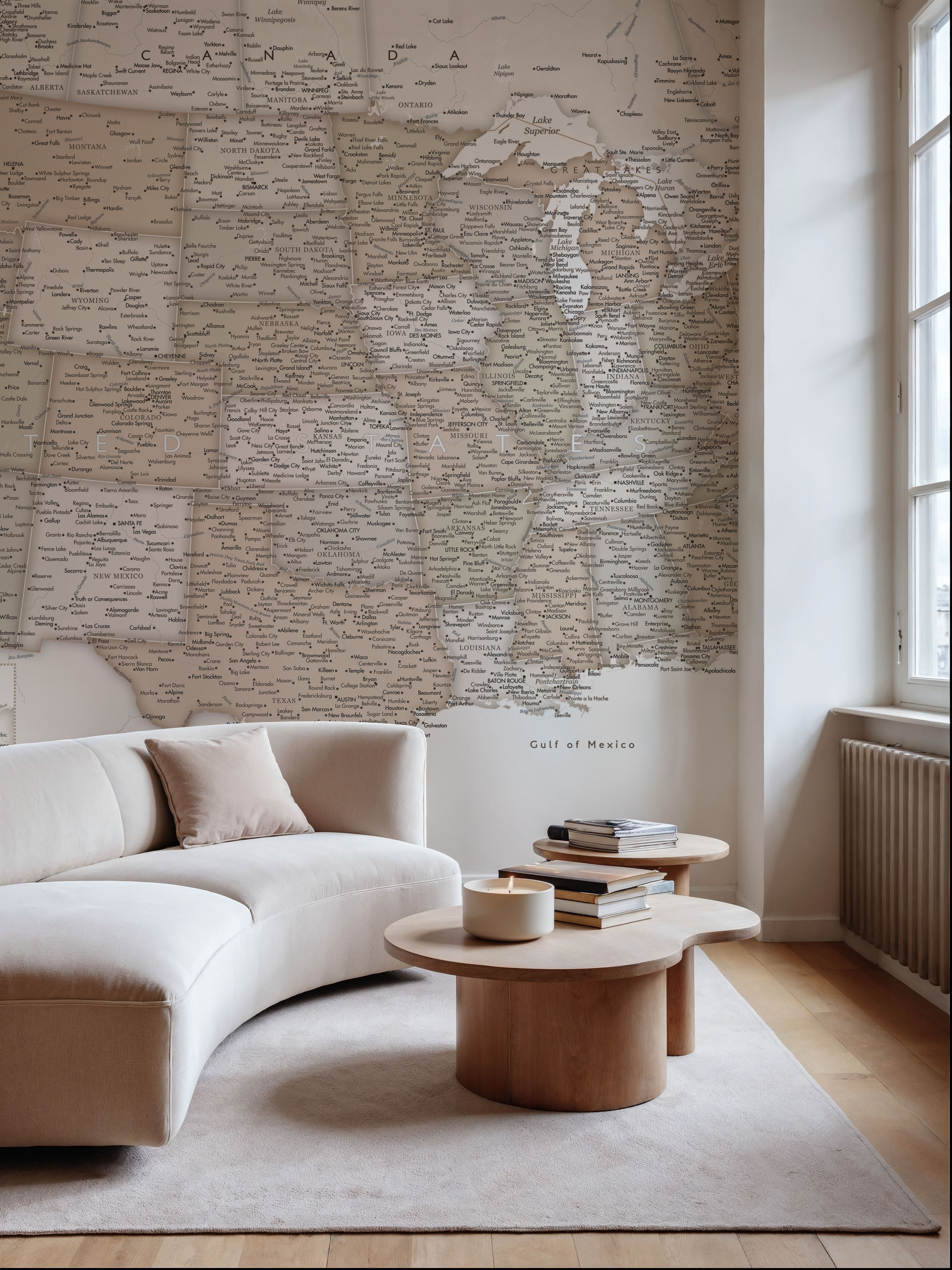 US Map Detailed - Loui