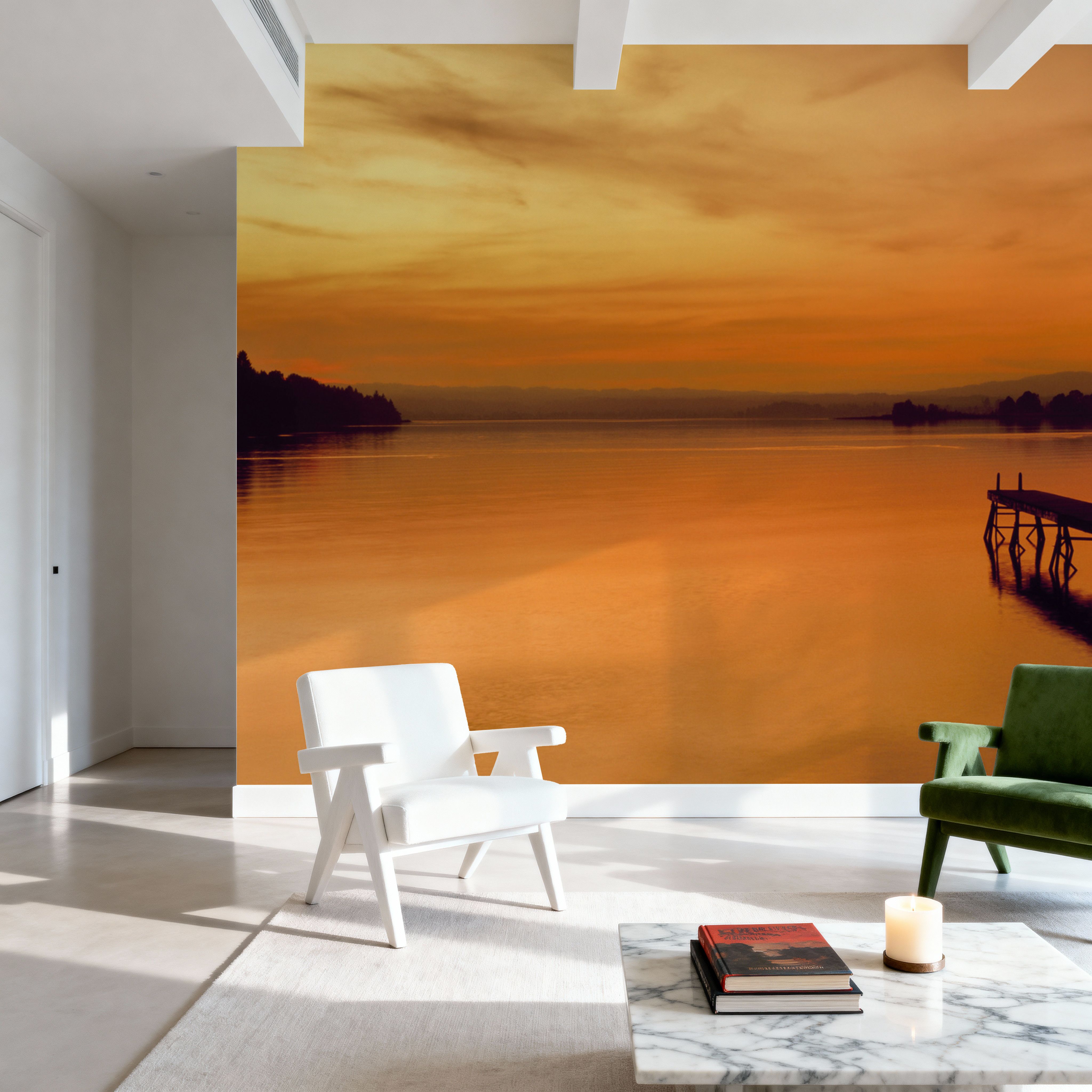 Golden Harbor Sunset