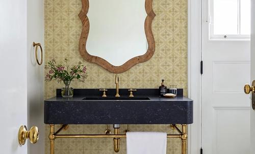 Quatrefoil Watercolor Trellis, Butter