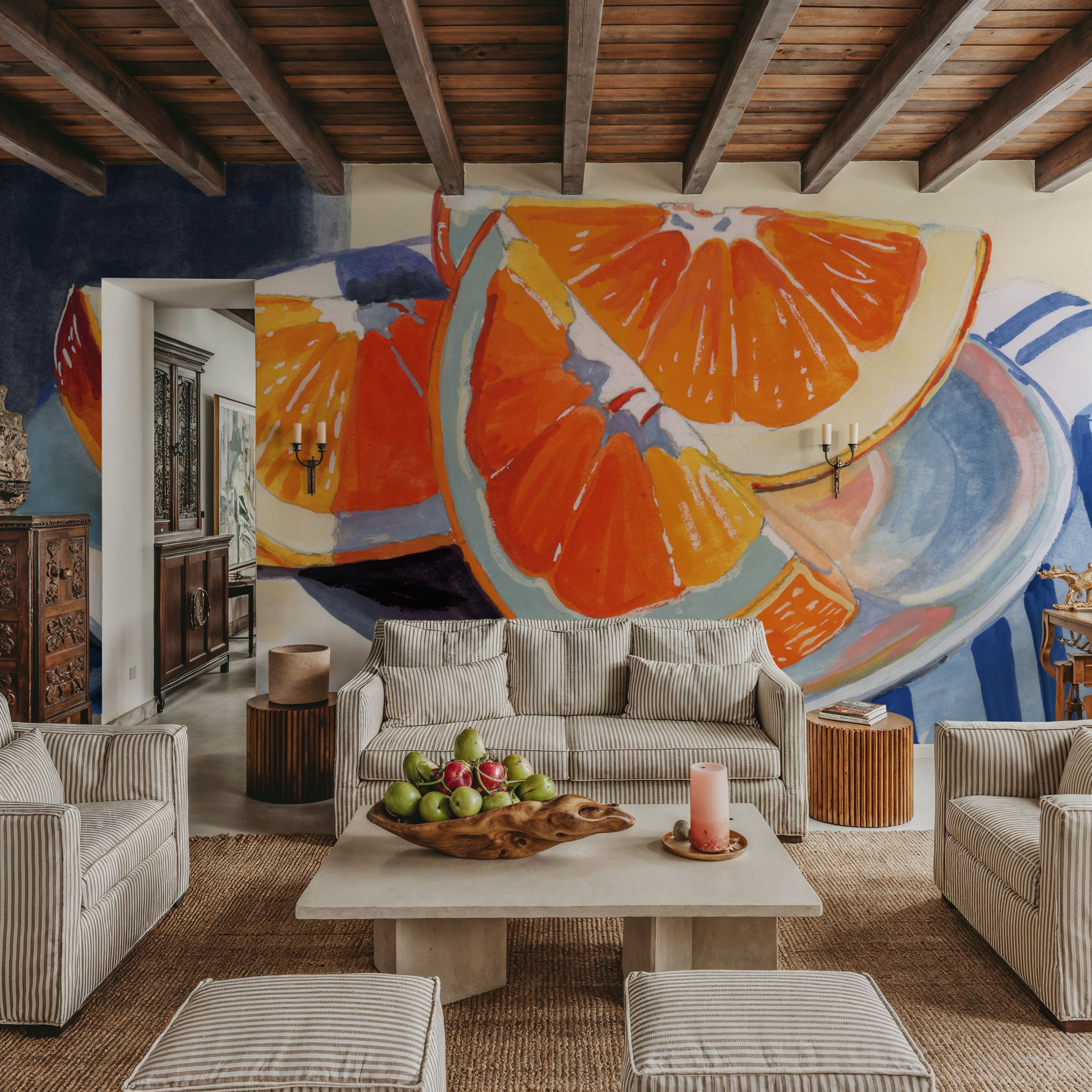 Fresh Cut Citris on Linen