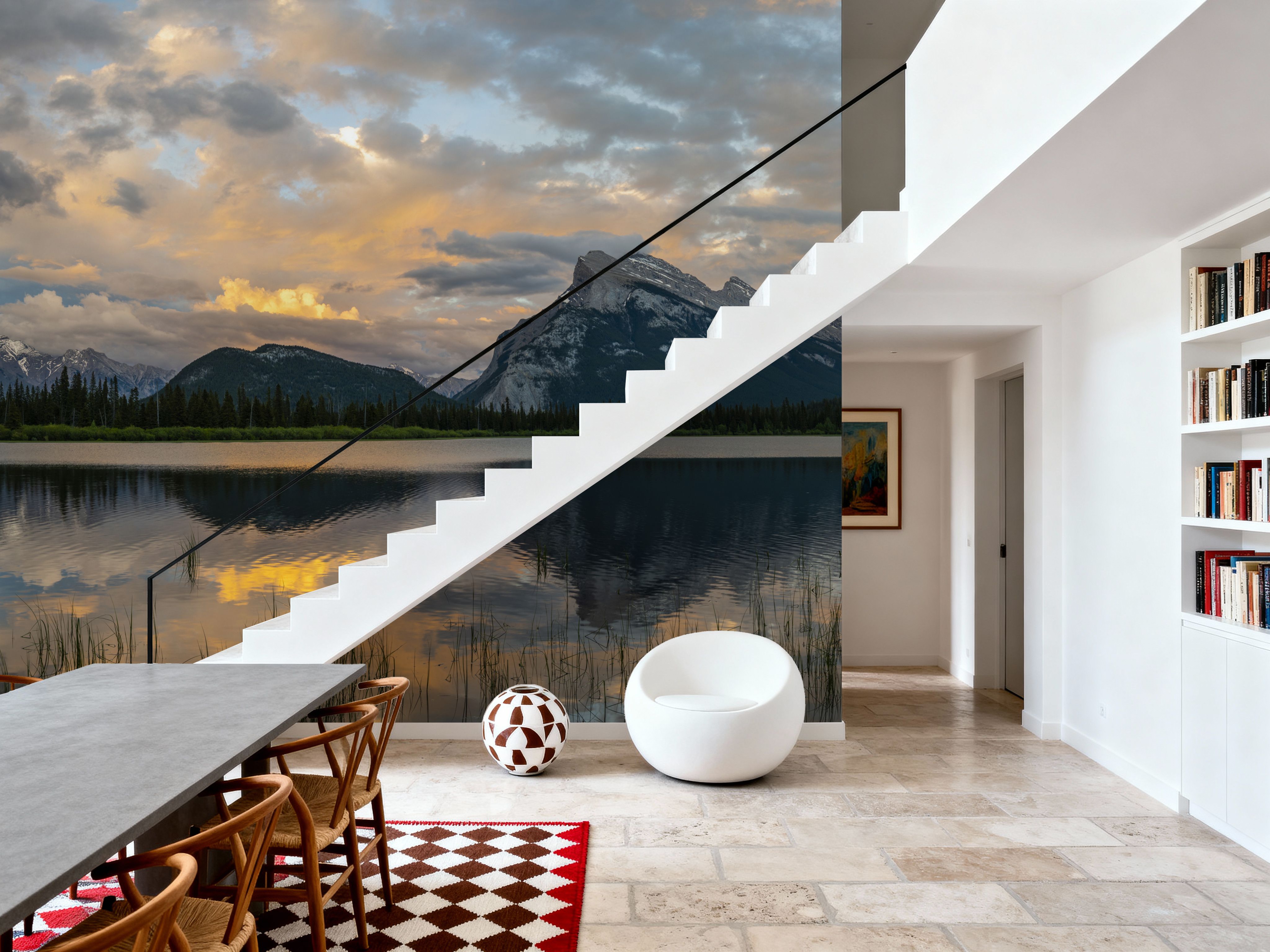Clouds above Mount Rundle