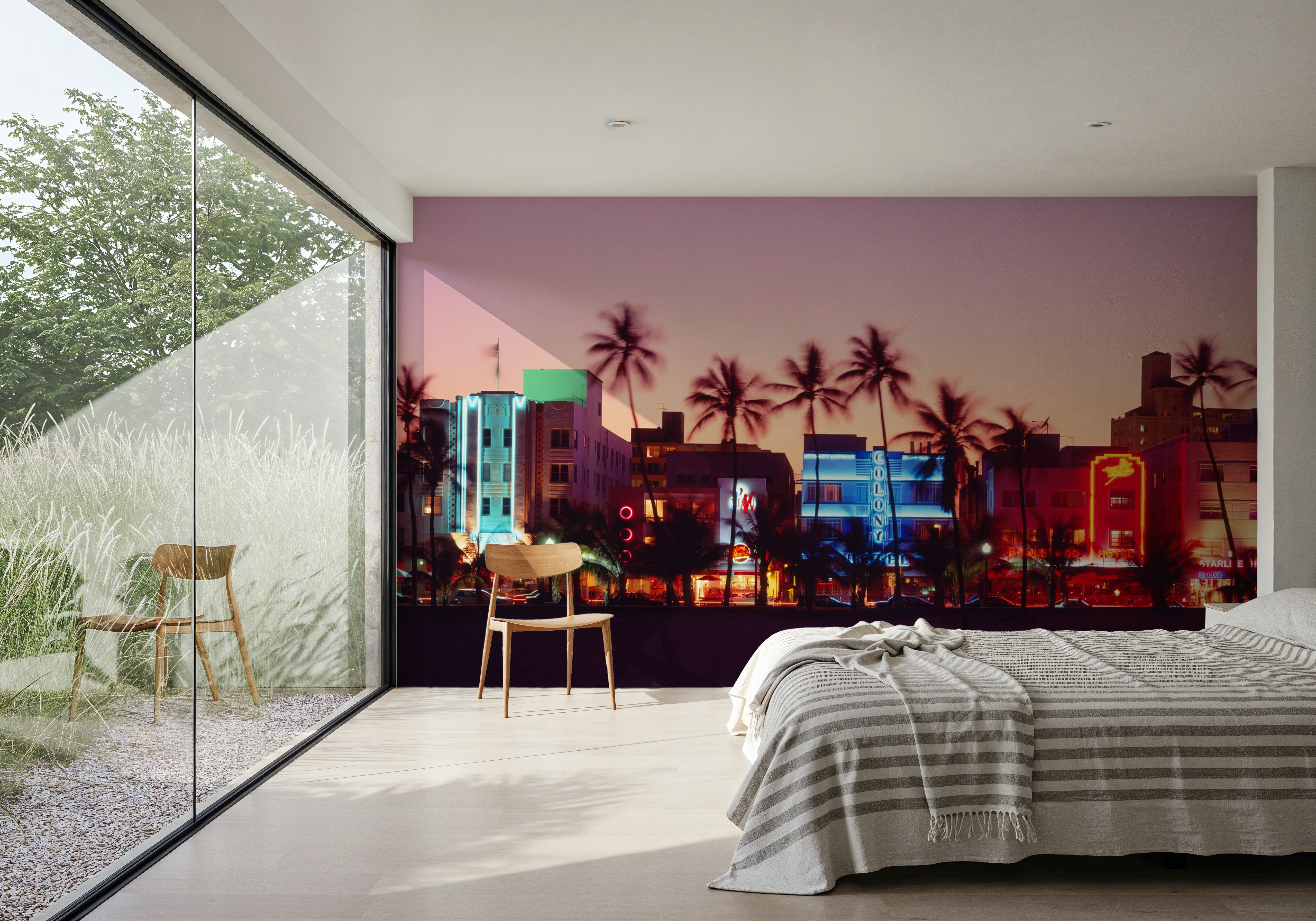 Neon Paradise Boulevard, Wallpaper