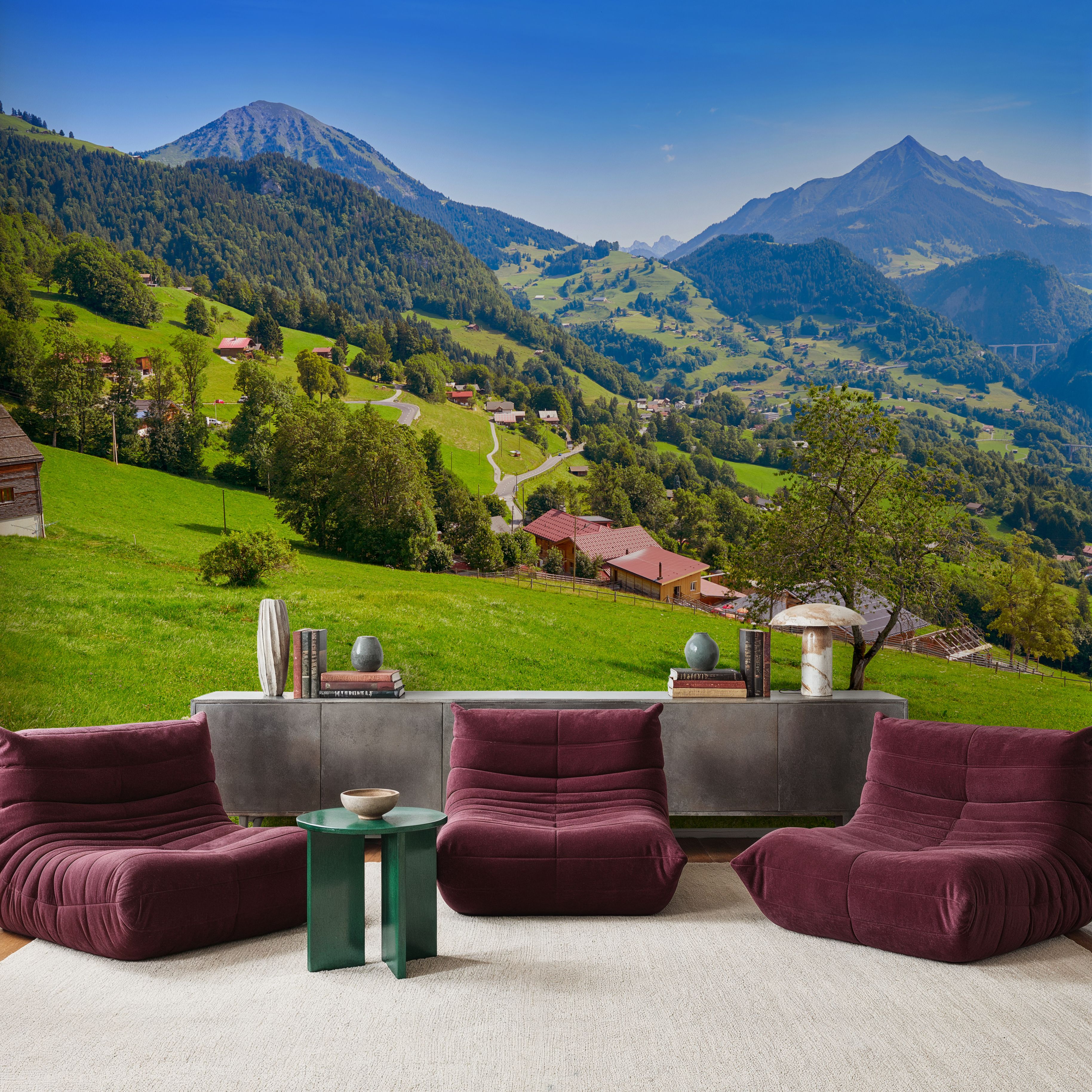 Alps at Ormont Dessus Switzerland