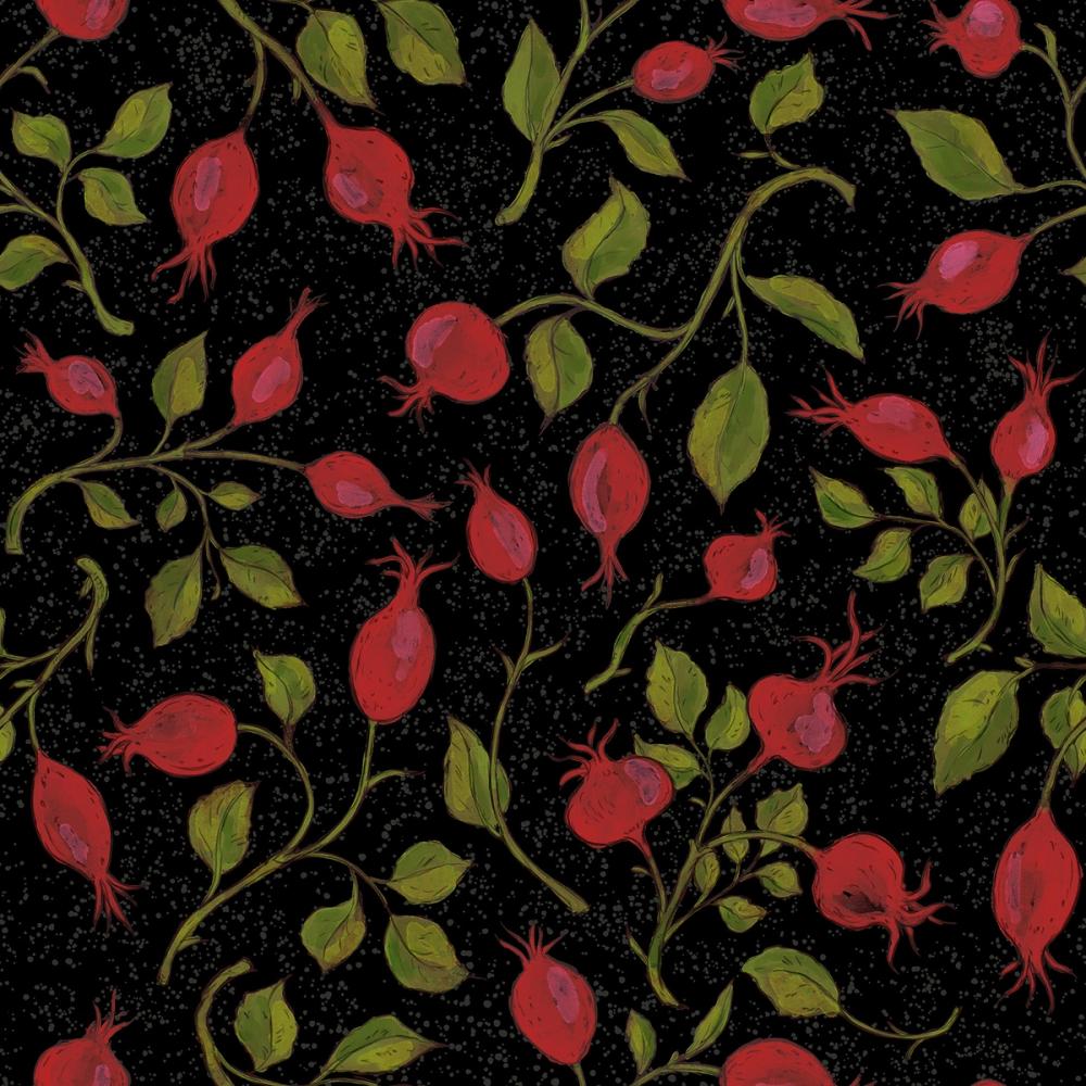 Rosehips, Coral on Liquorice
