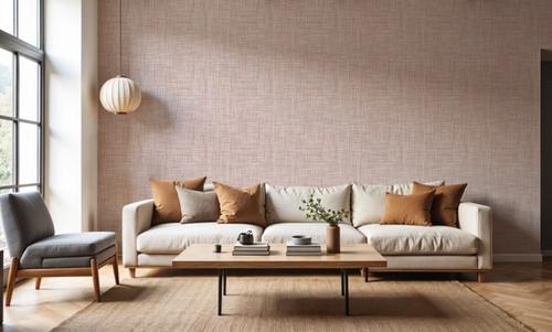 Mottled Linen Effect, Blush Pink
