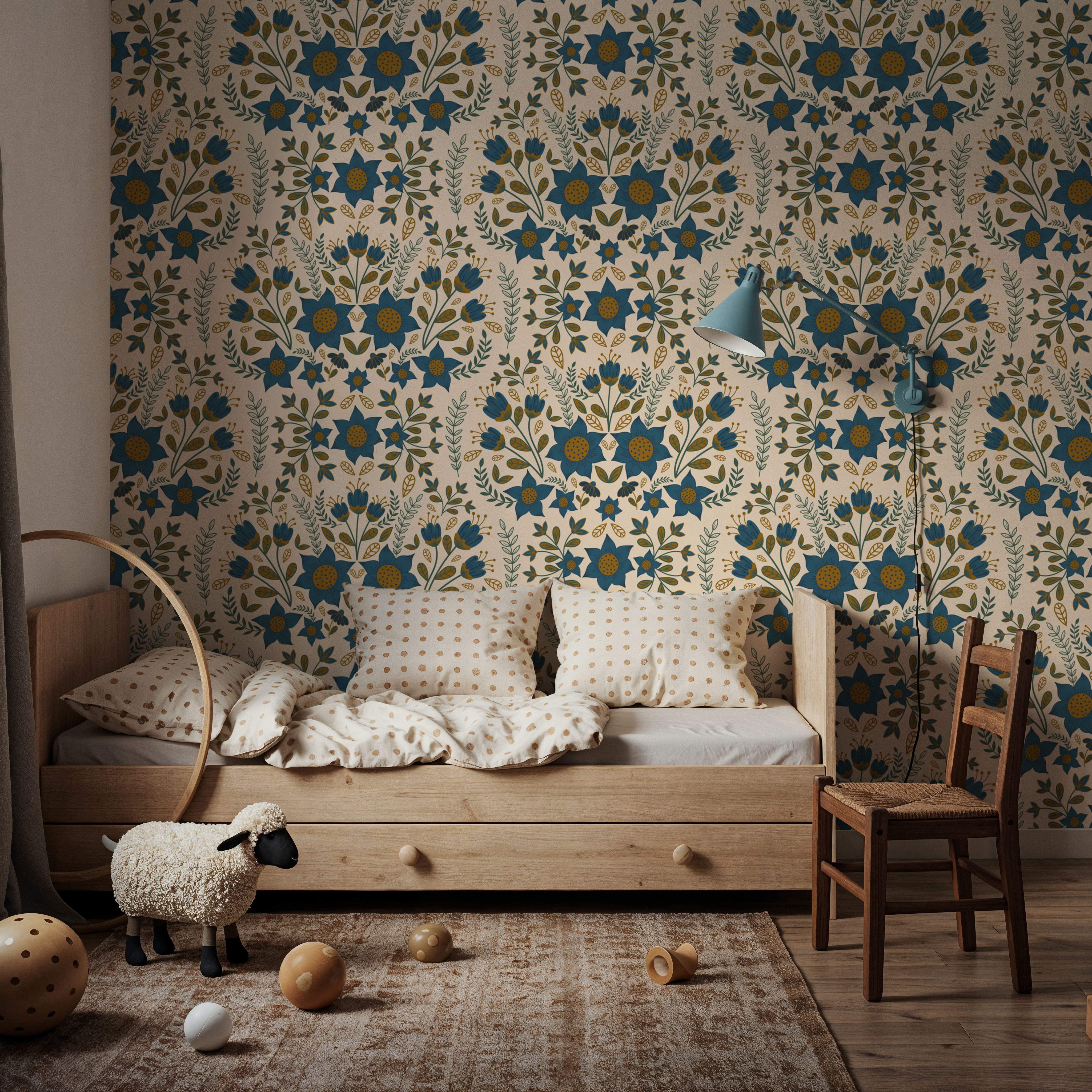 Enchanted Garden Mirrored, White