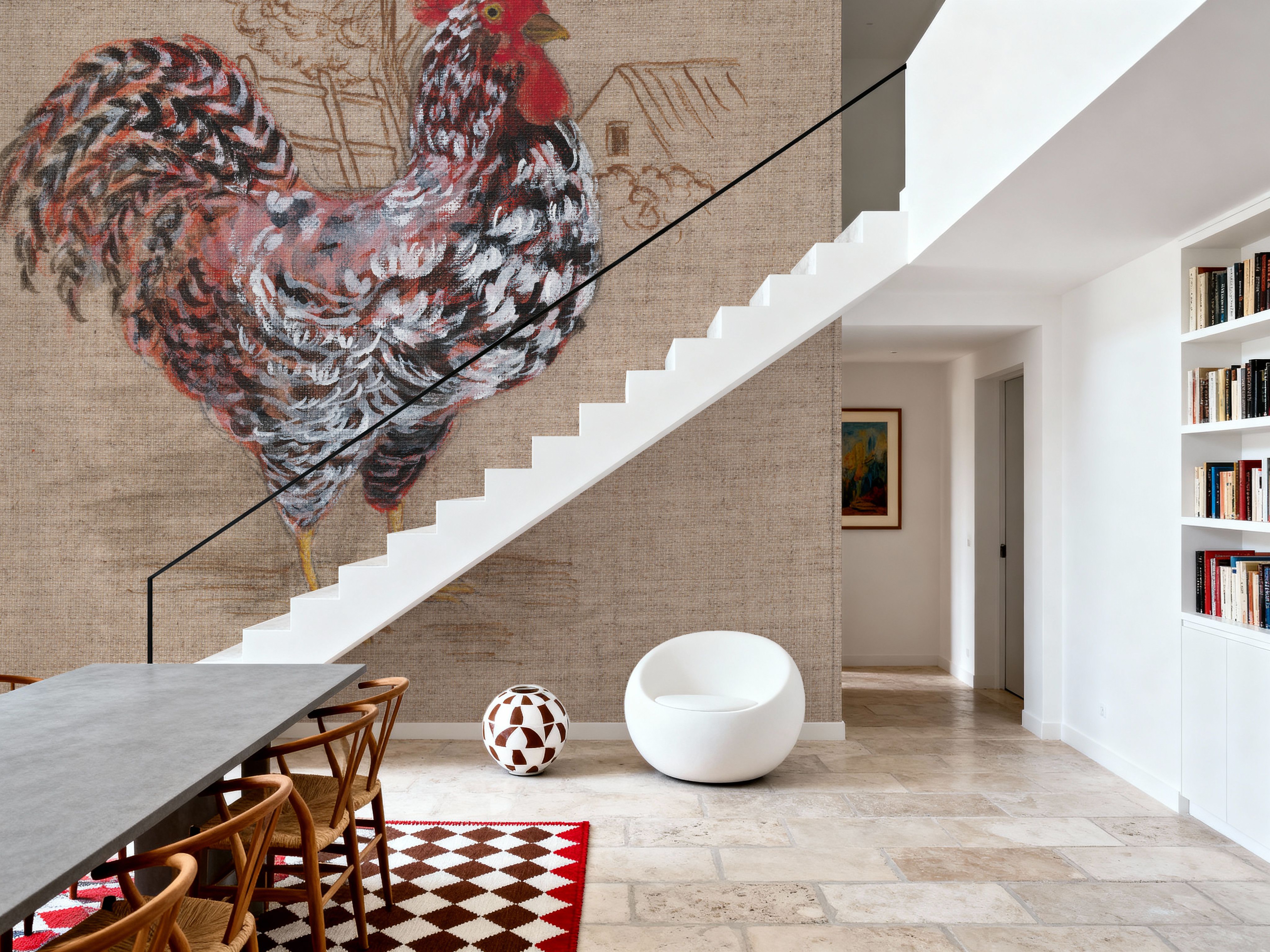 Toile Rooster I, Papel de parede