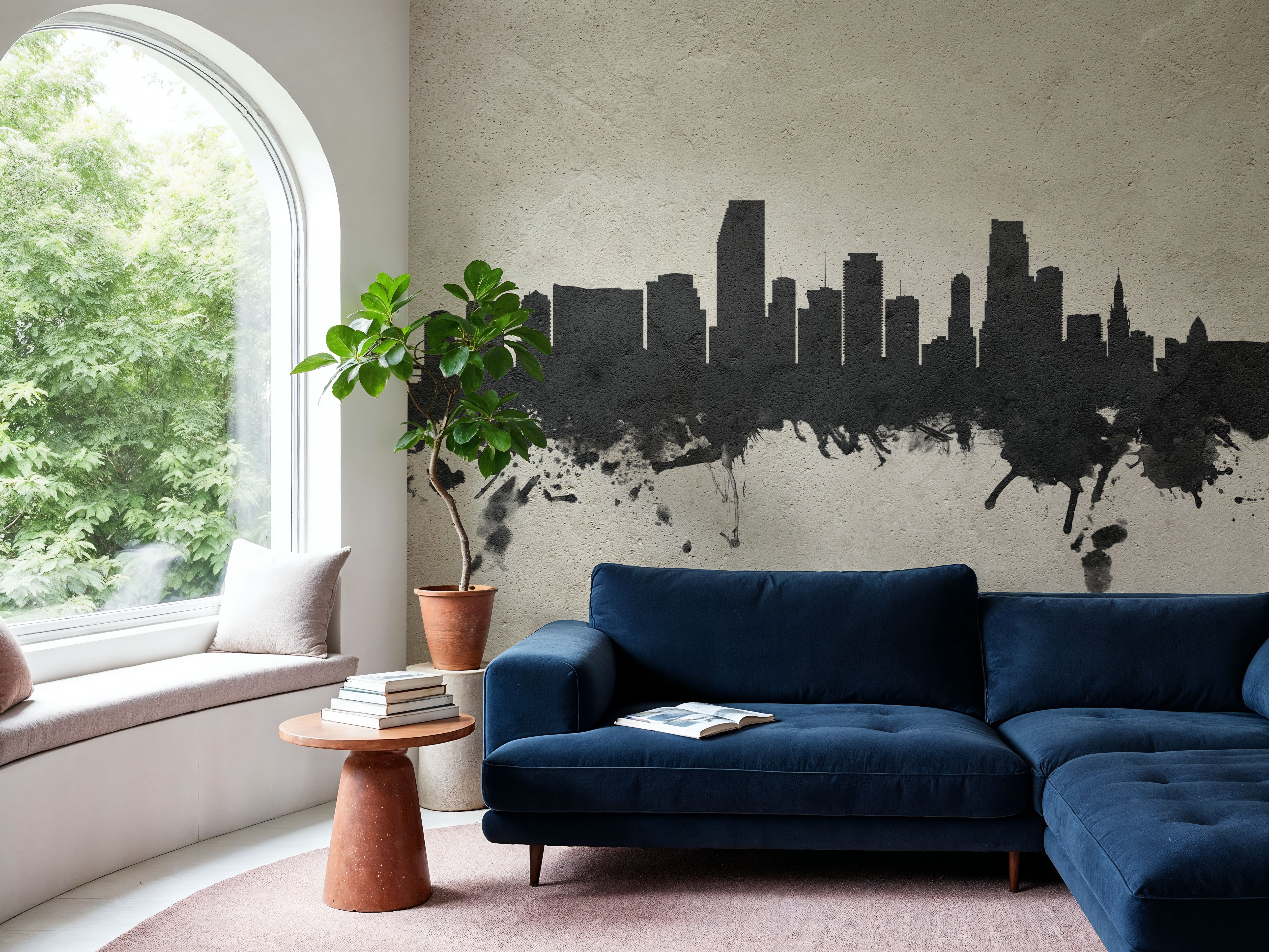 Miami Florida Skyline Concrete