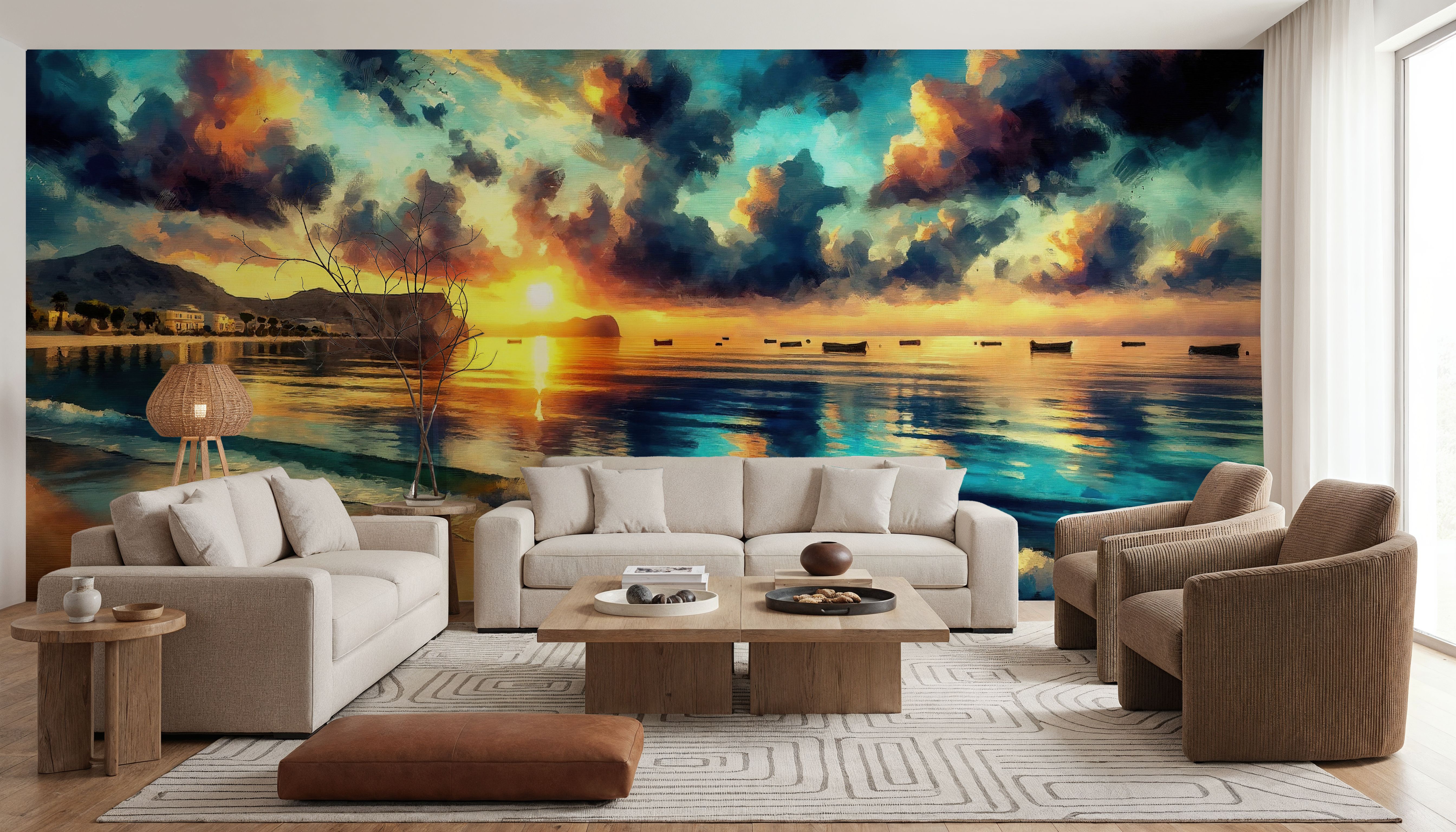 Stunning Coastal Sunset Scene
