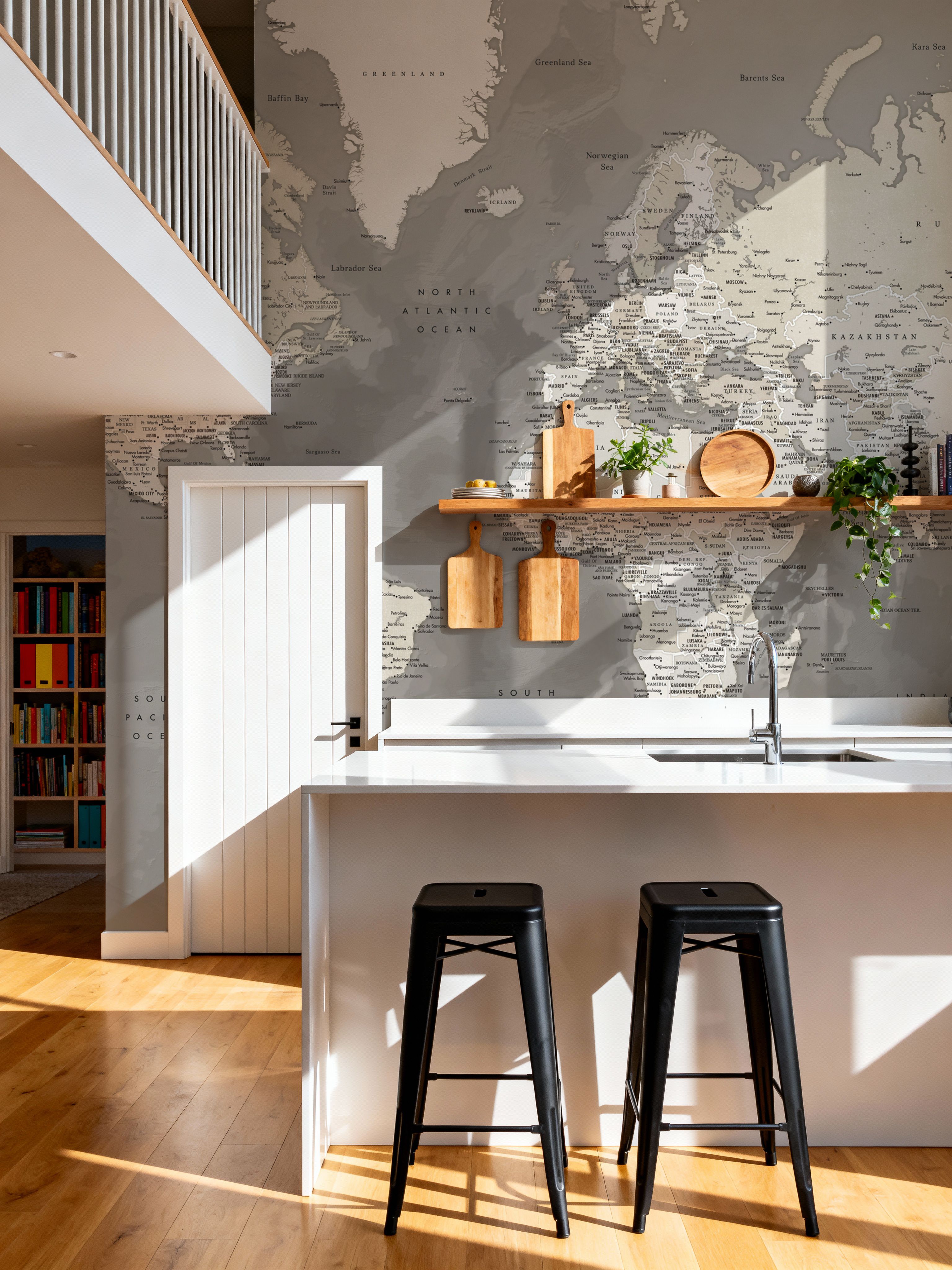 World Map Cities - Davey