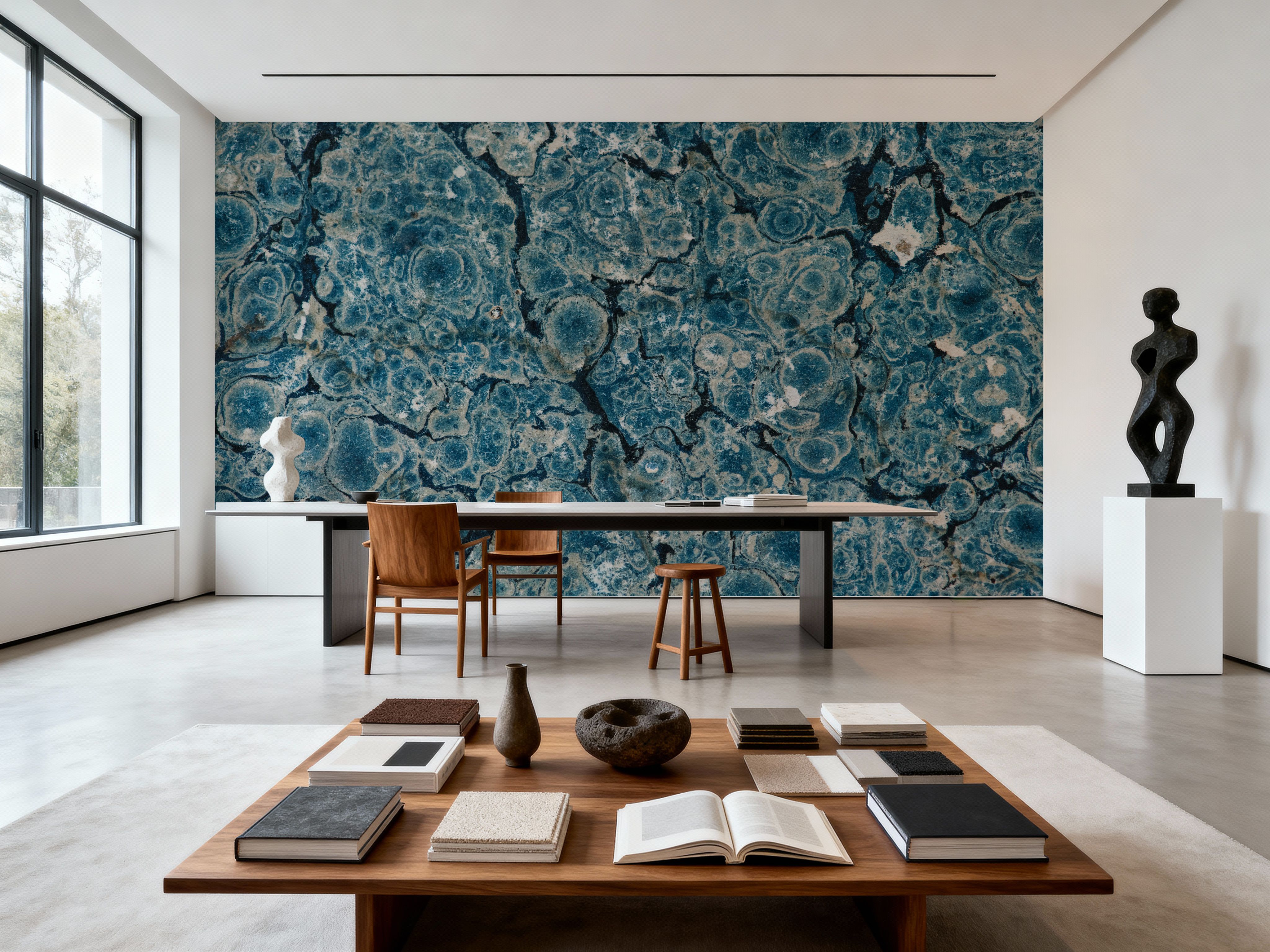 Teal Granite, Papier peint