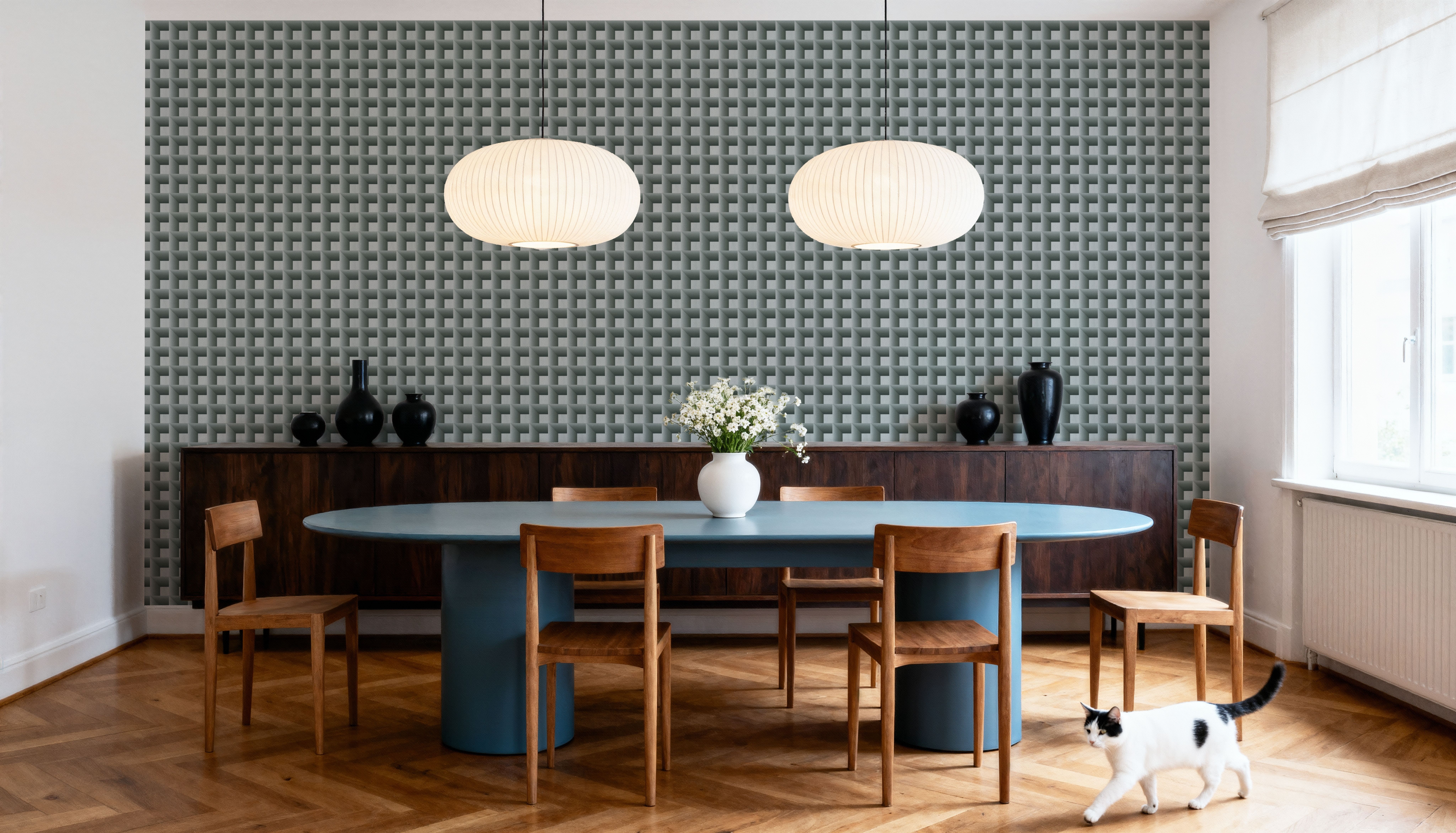 Decorative Cubes, Muted Green