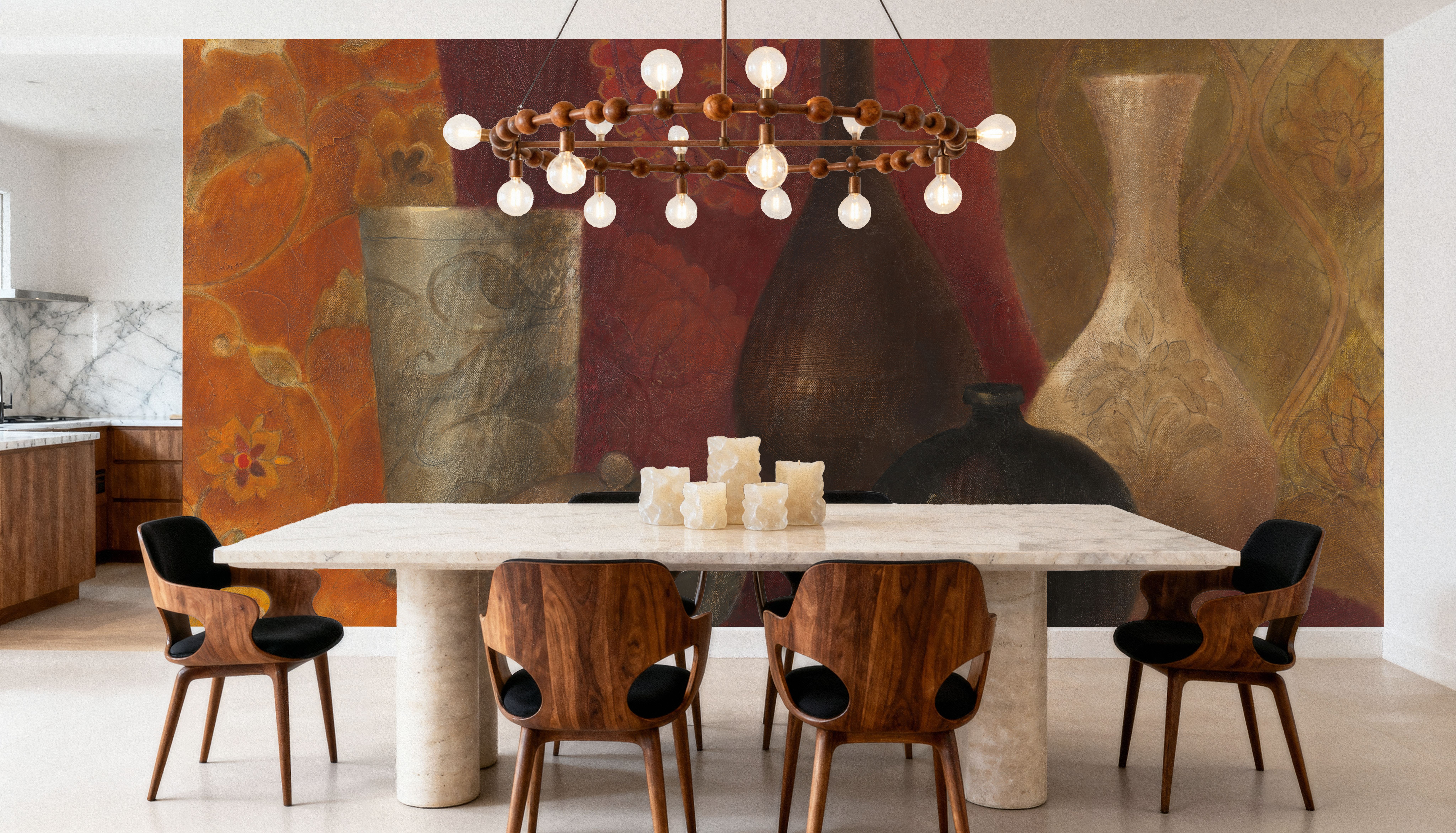 Patterned Vessels, Wallpaper