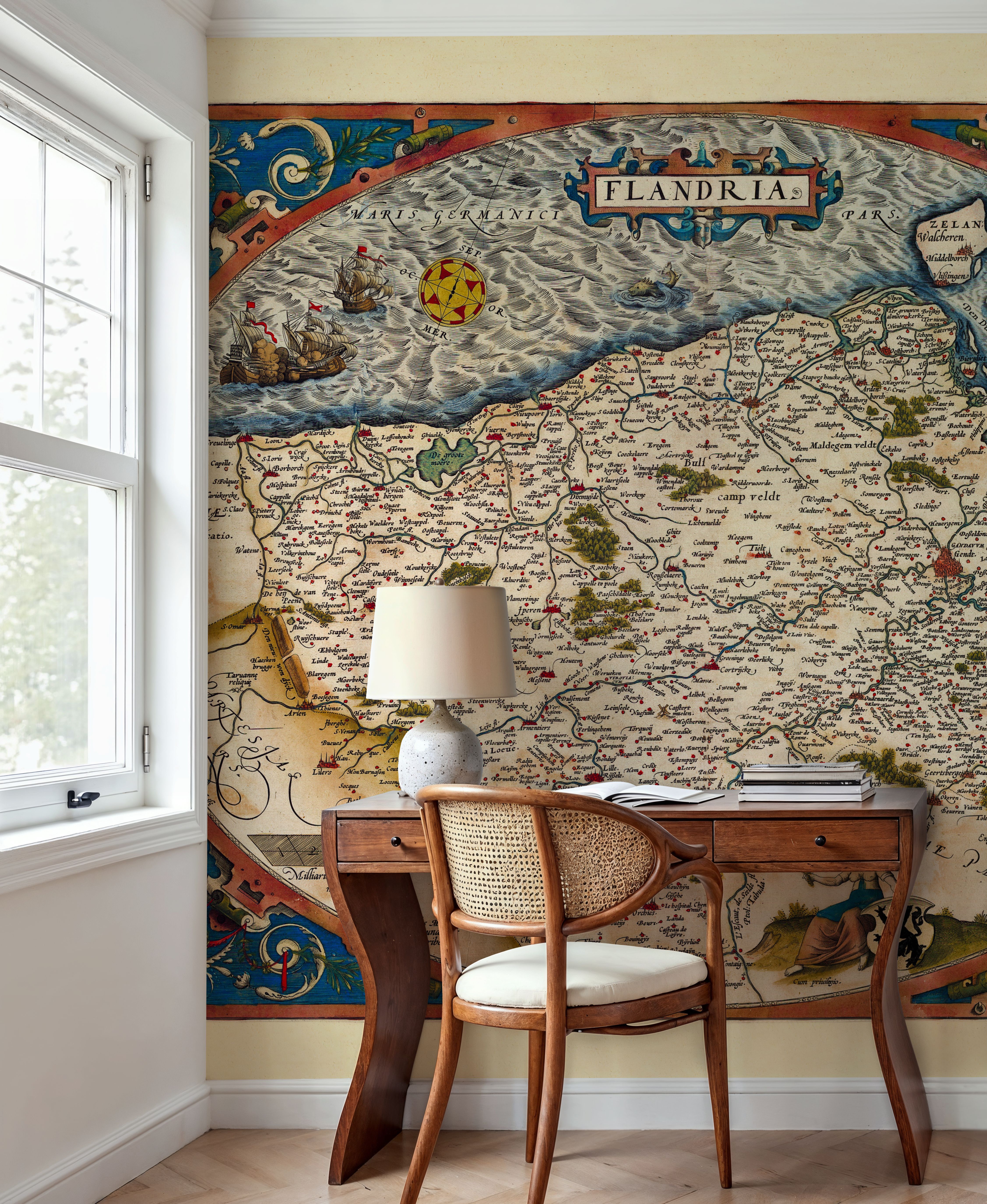 Old Map of Belgium, 1570