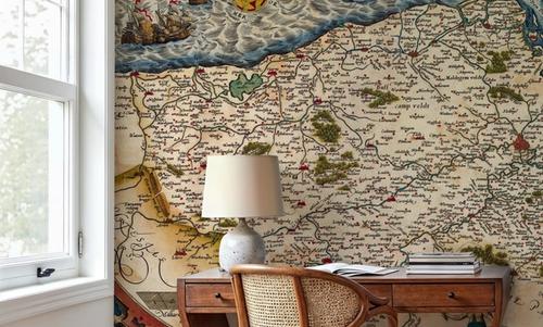 Old Map of Belgium, 1570