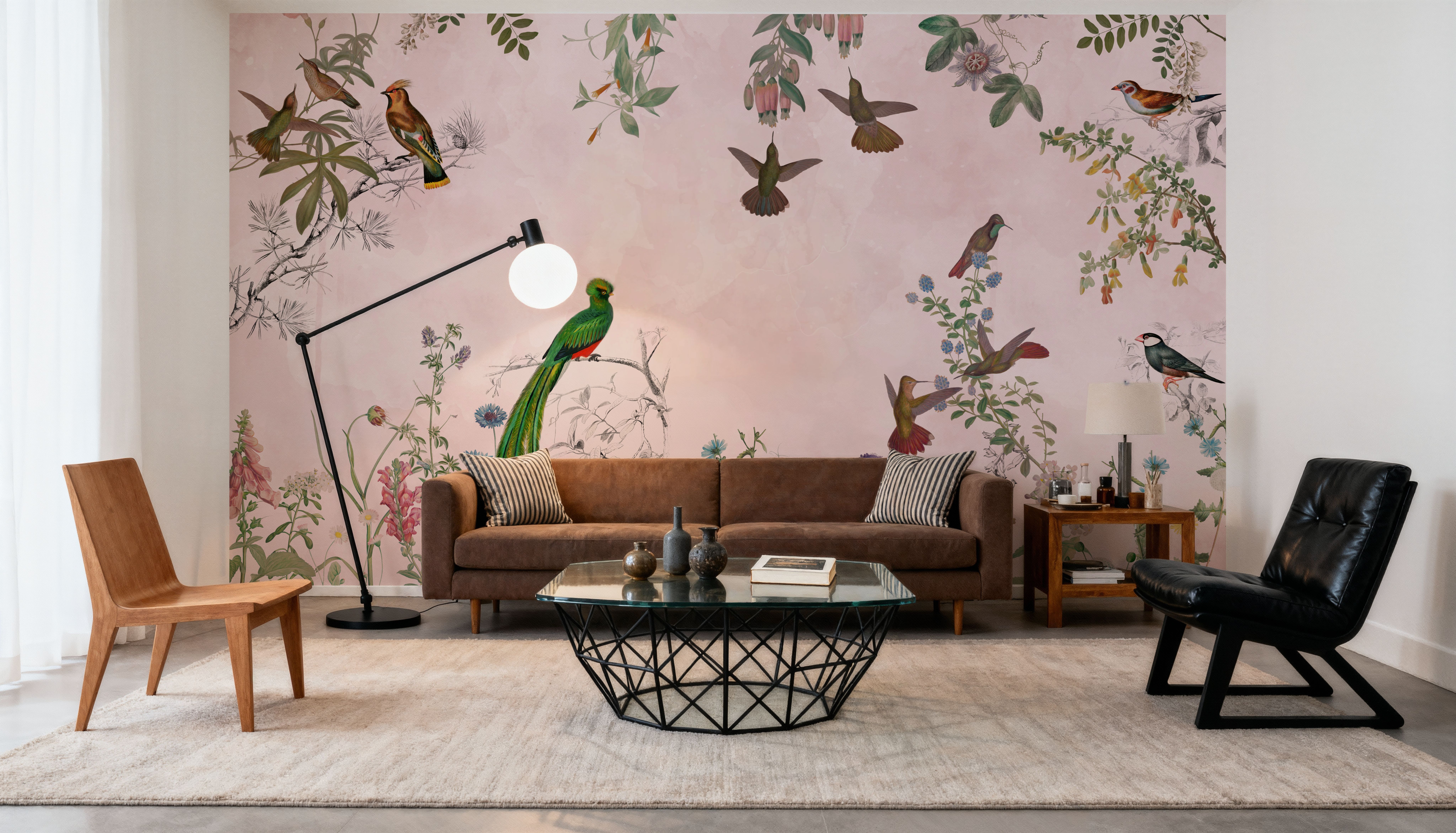 Fields of Birds and Flowers, Wallpaper