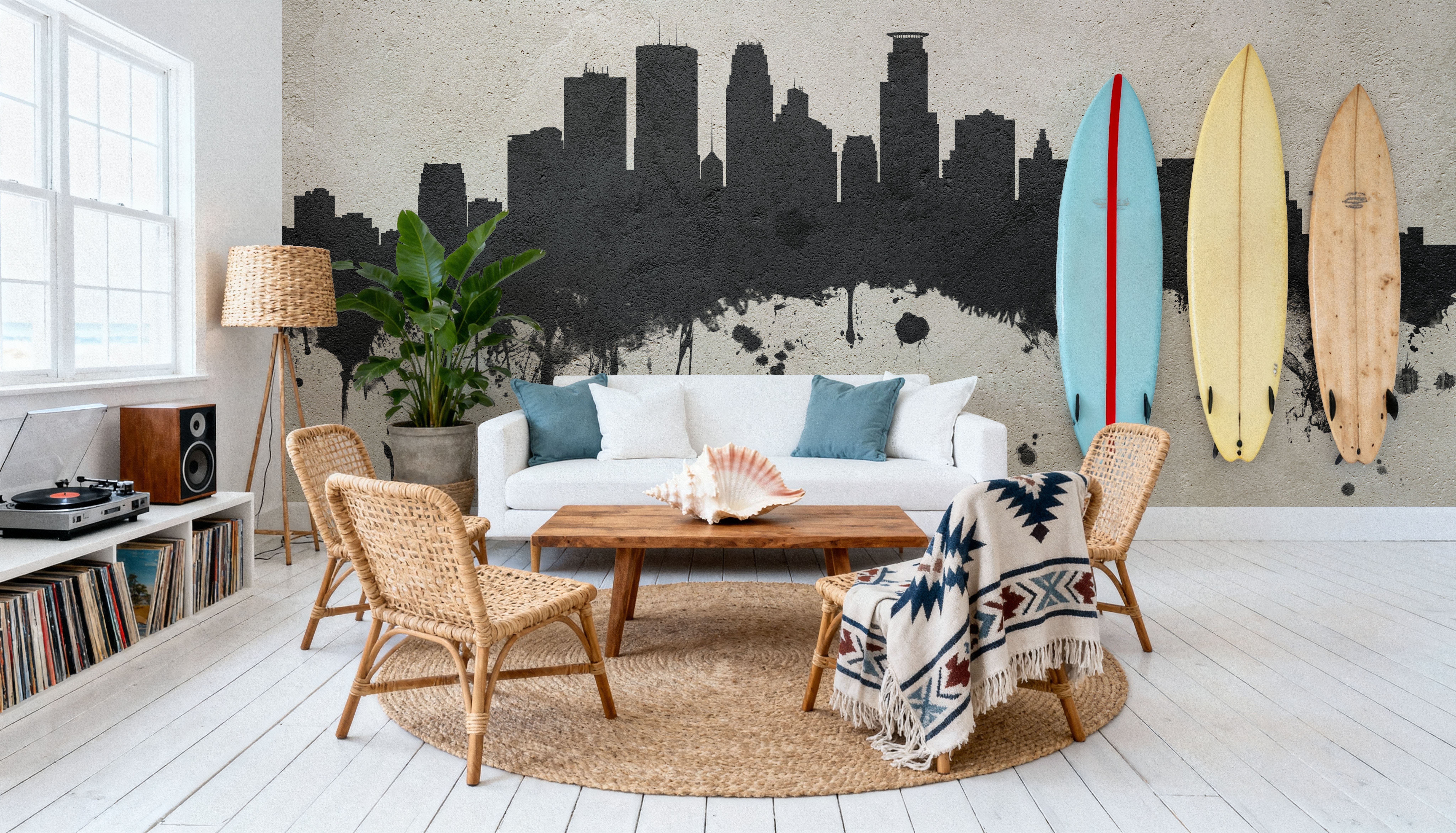 Minneapolis Minnesota Skyline Concrete