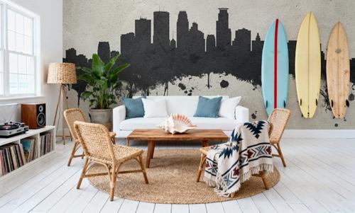 Minneapolis Minnesota Skyline Concrete