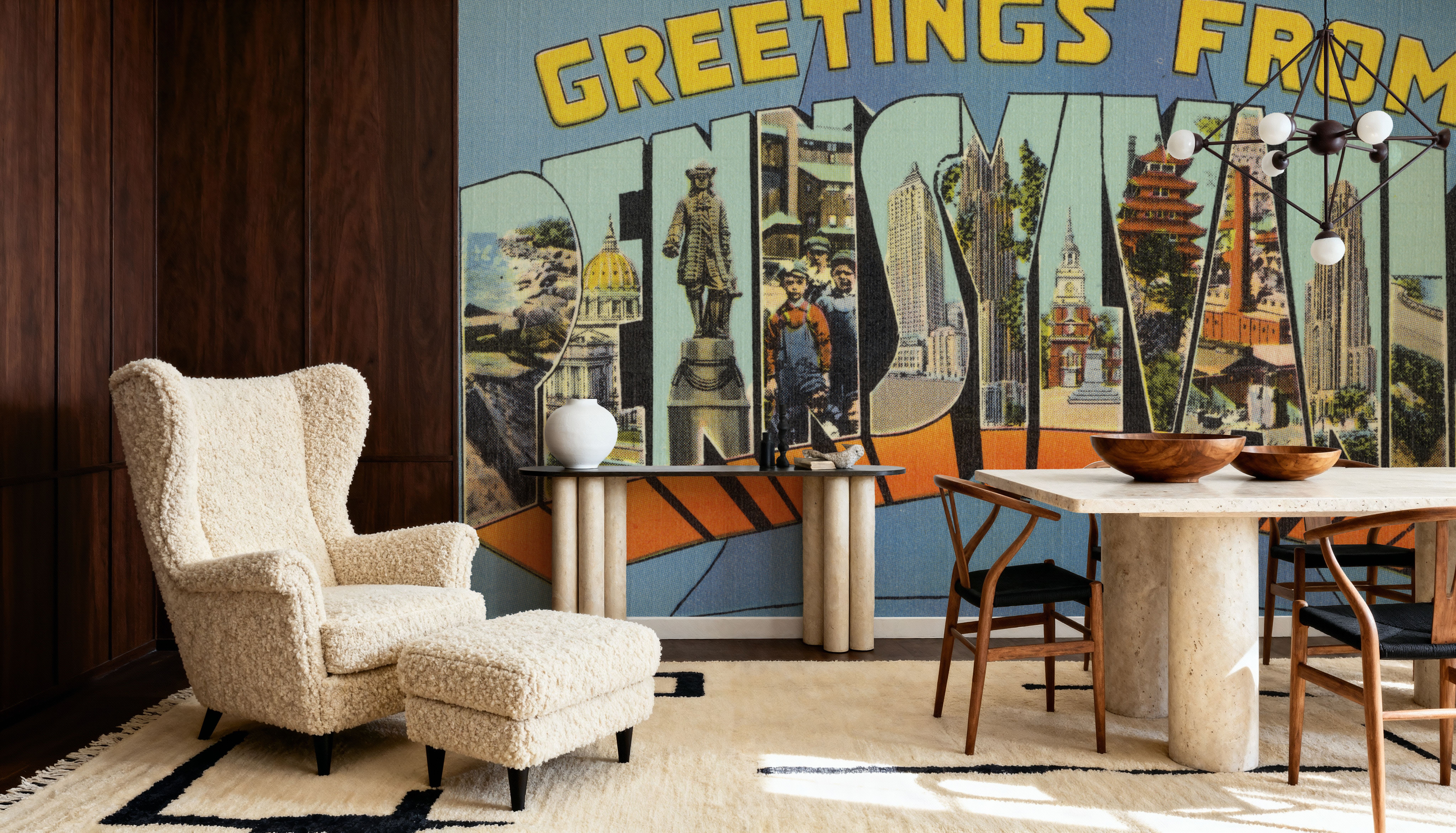 Greetings from Pennsylvania - Screenprint Postcard