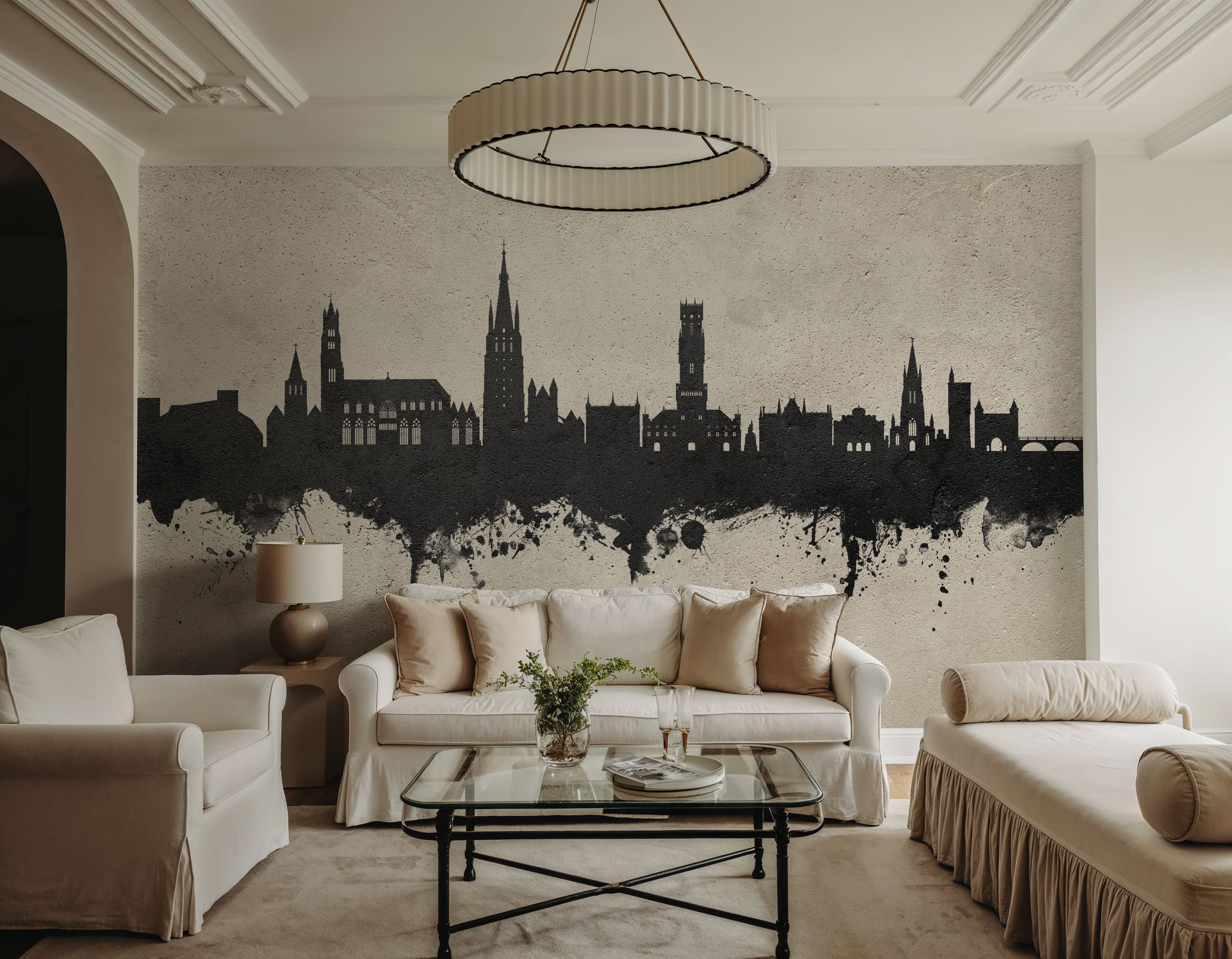 Bruges Belgium Skyline Concrete