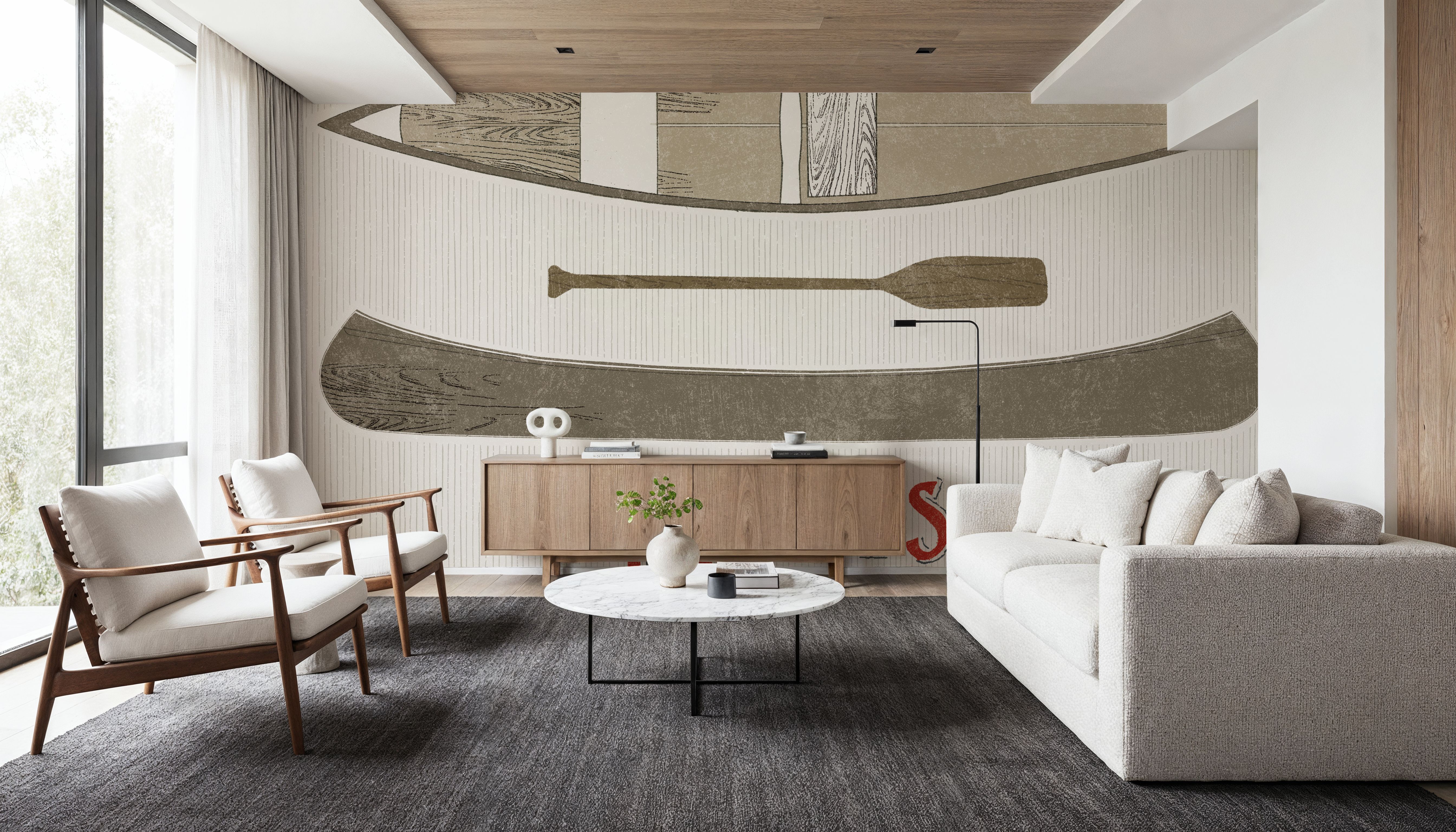 Cabin Life VII Kayak, Wallpaper