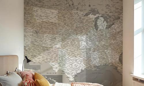 US Map Detailed - Davey