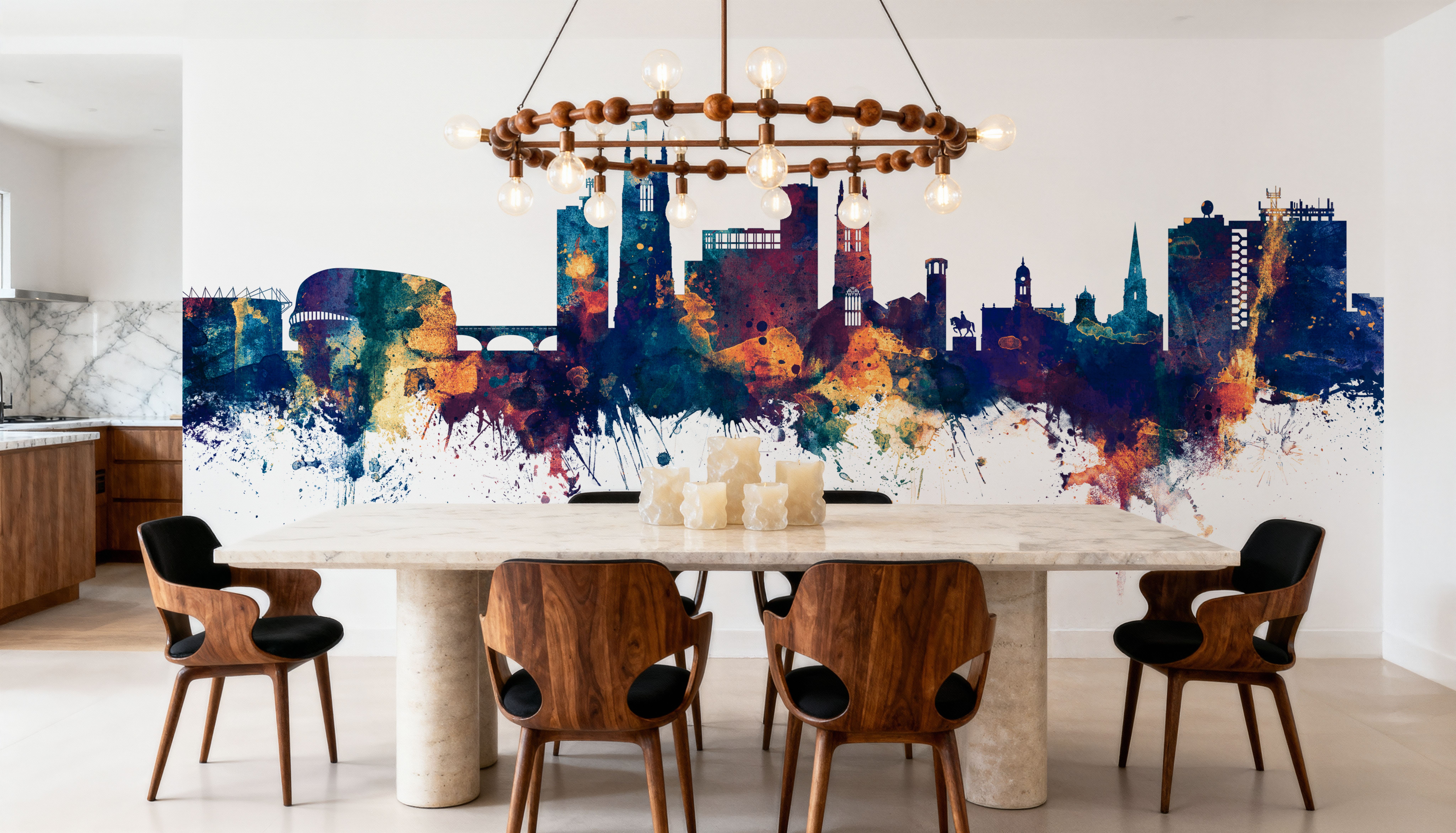 Derby England Skyline Blue & Bronze