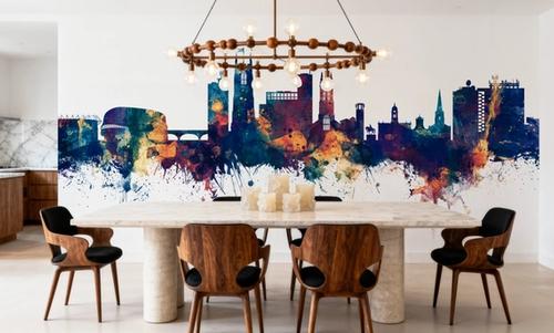 Derby England Skyline Blue & Bronze