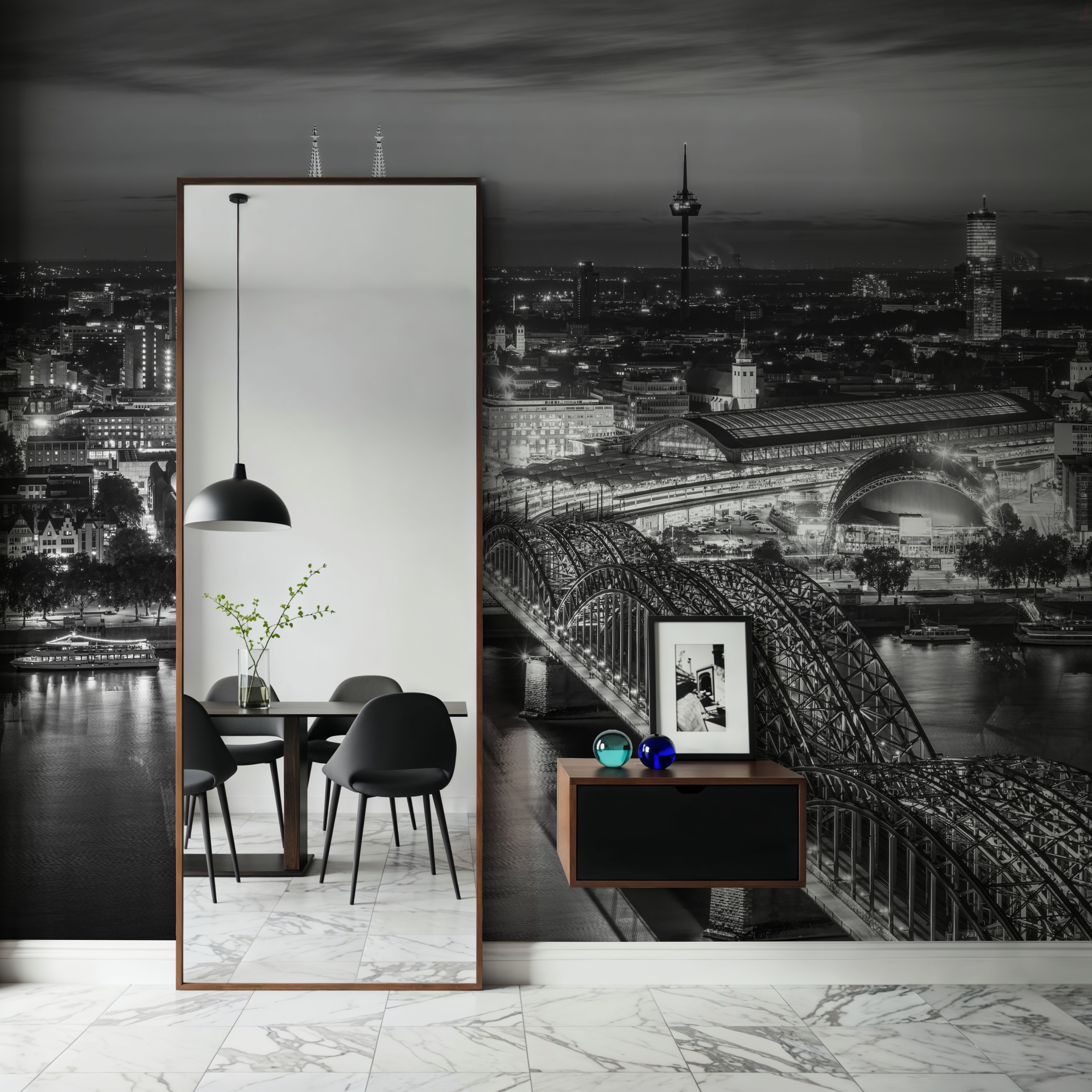 Cologne Cathedral Dusk BW