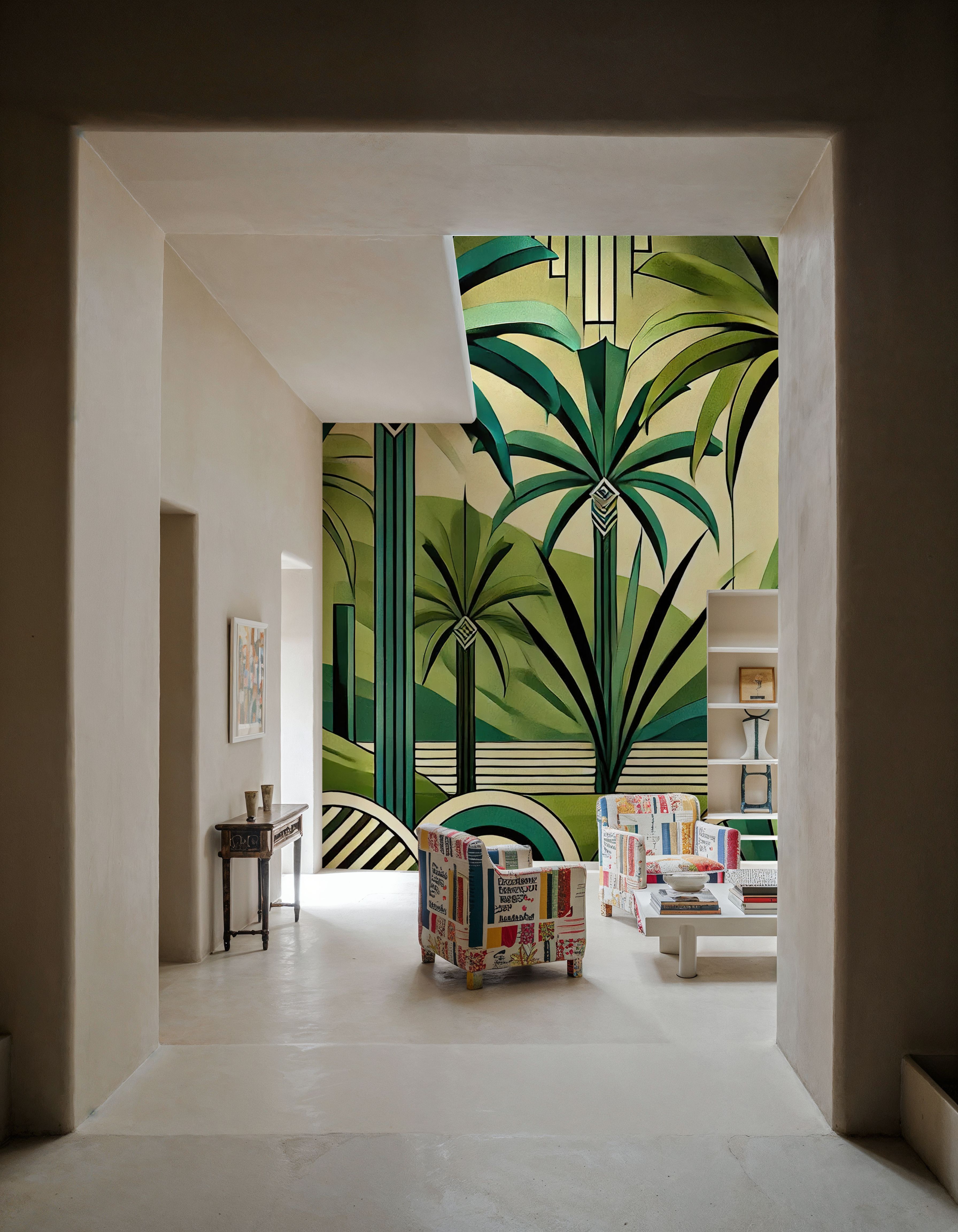 Tropical Art Deco Oasis
