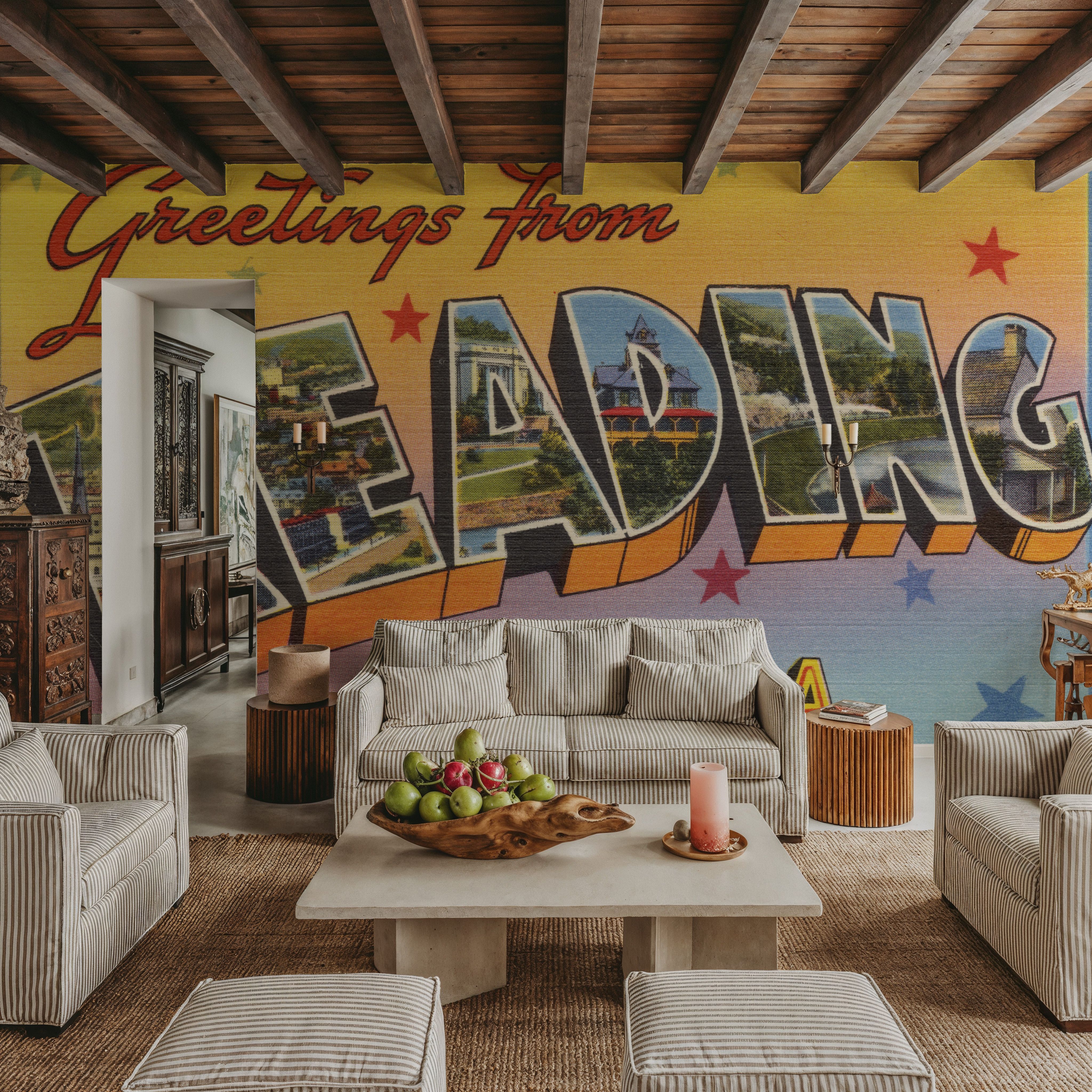 Greetings from Reading - Screenprint Postcard