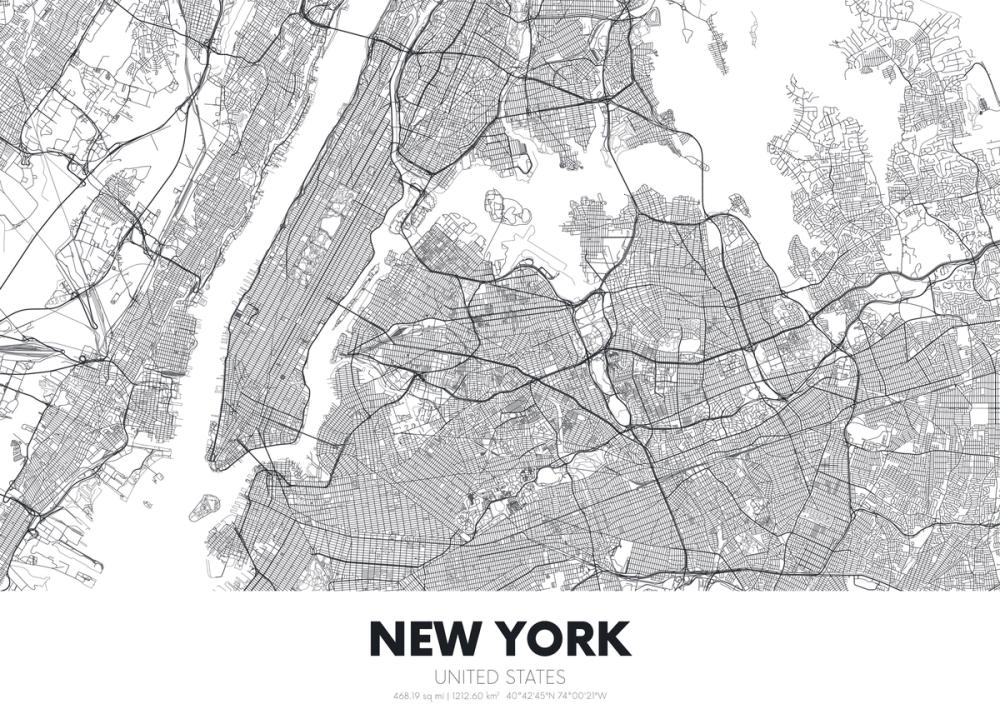 Map of New York
