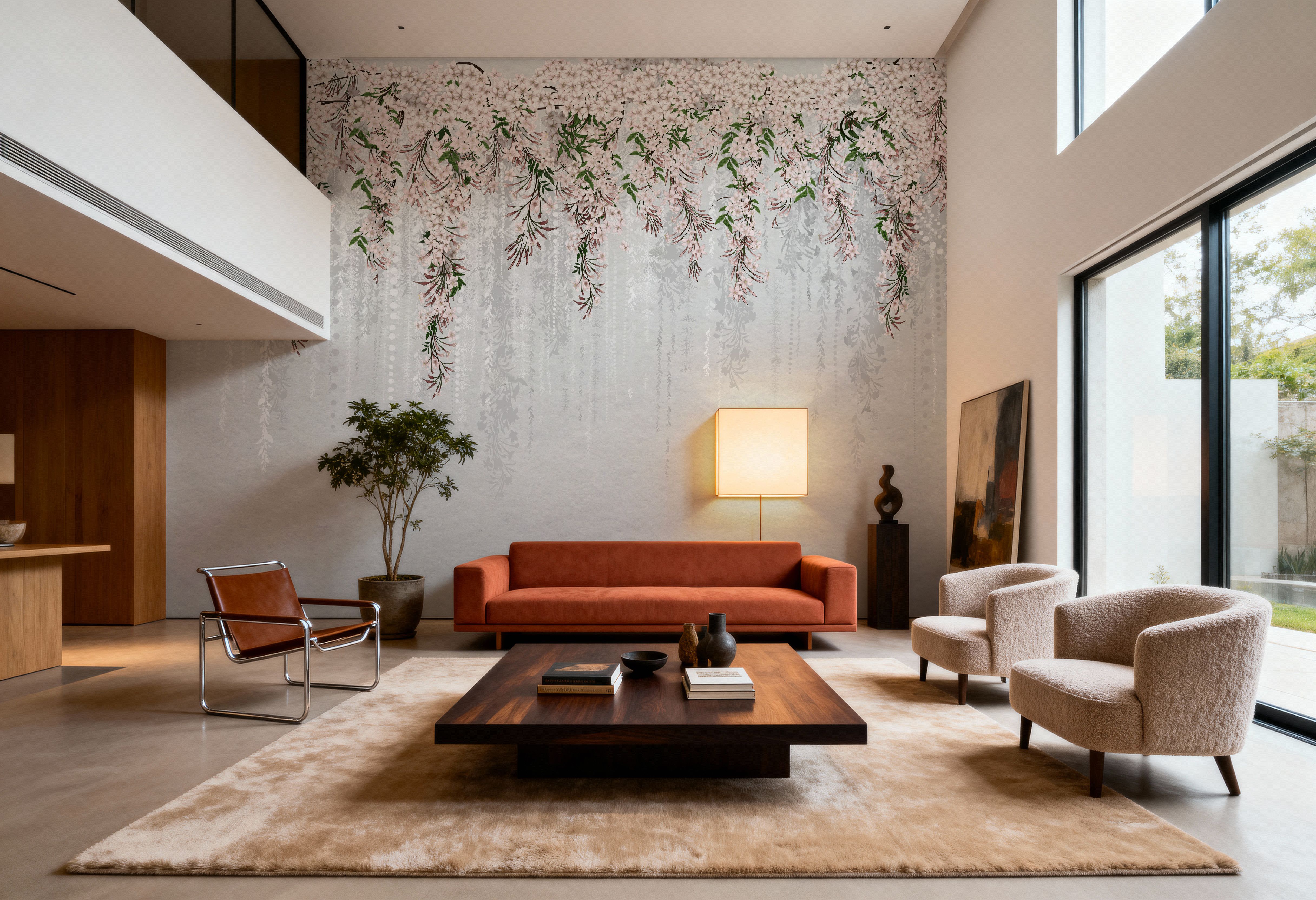 Jasmine Bower Anemone White, Carte da parati