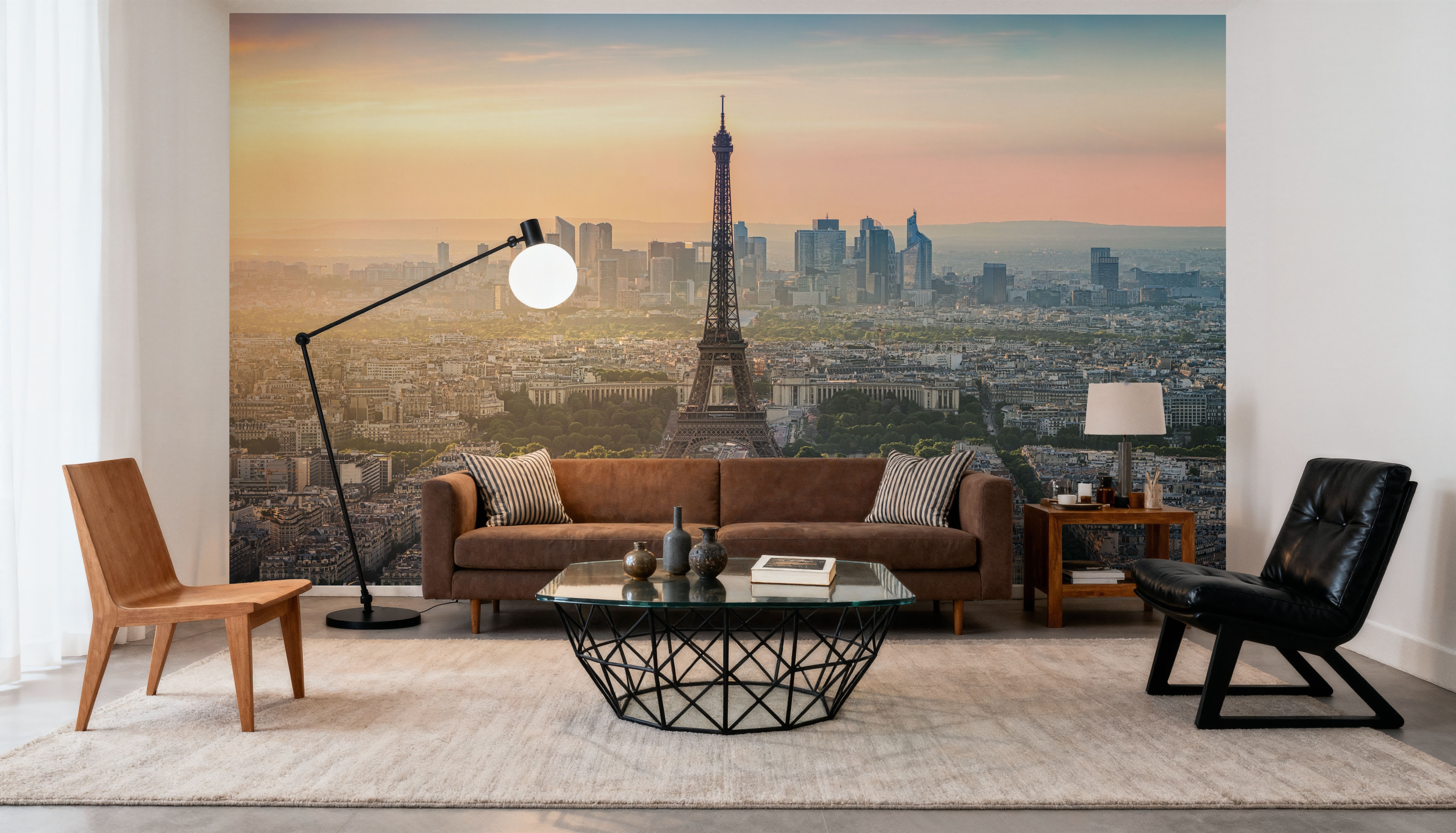 La Defense and Eiffel Tower