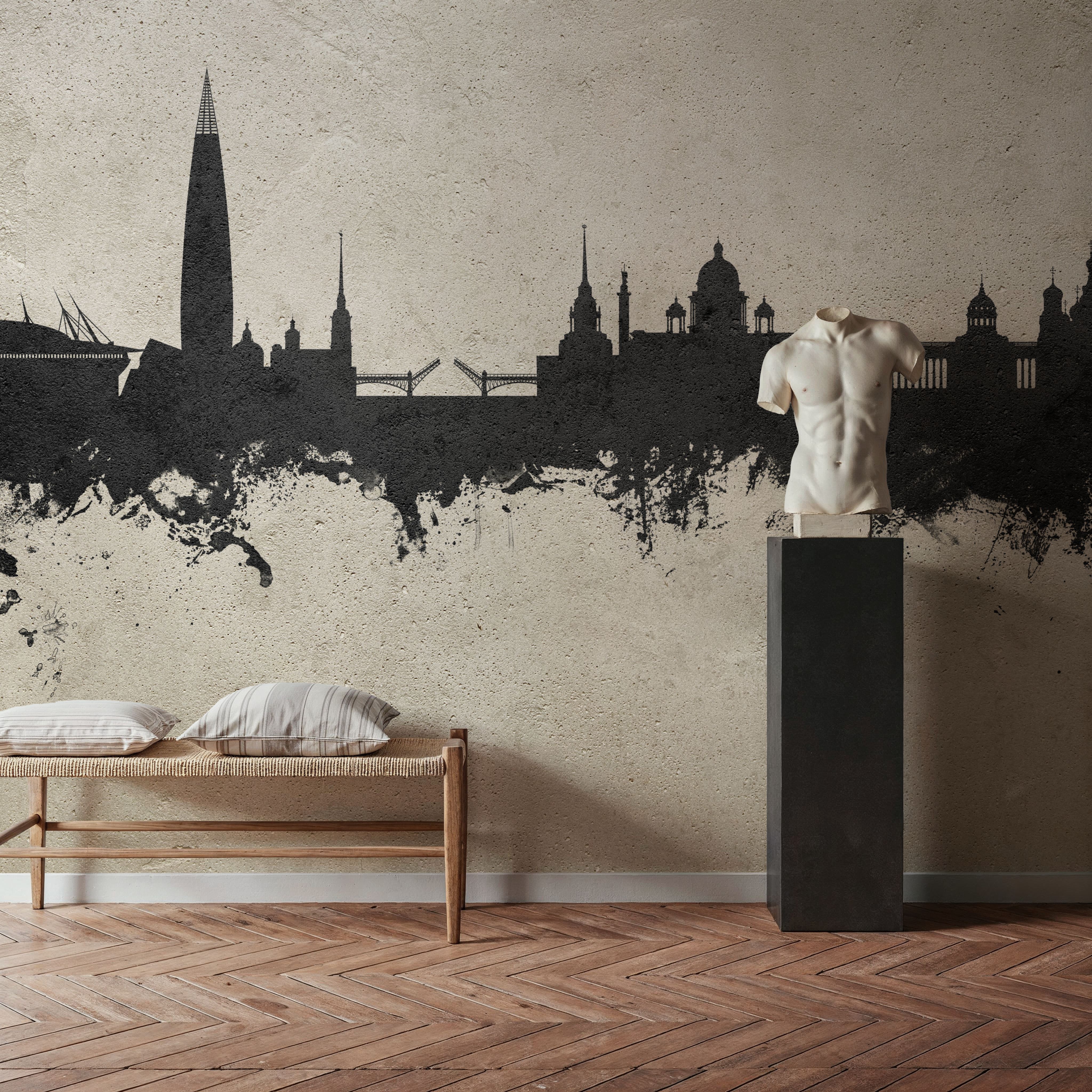 St Petersbug Russia Skyline Concrete