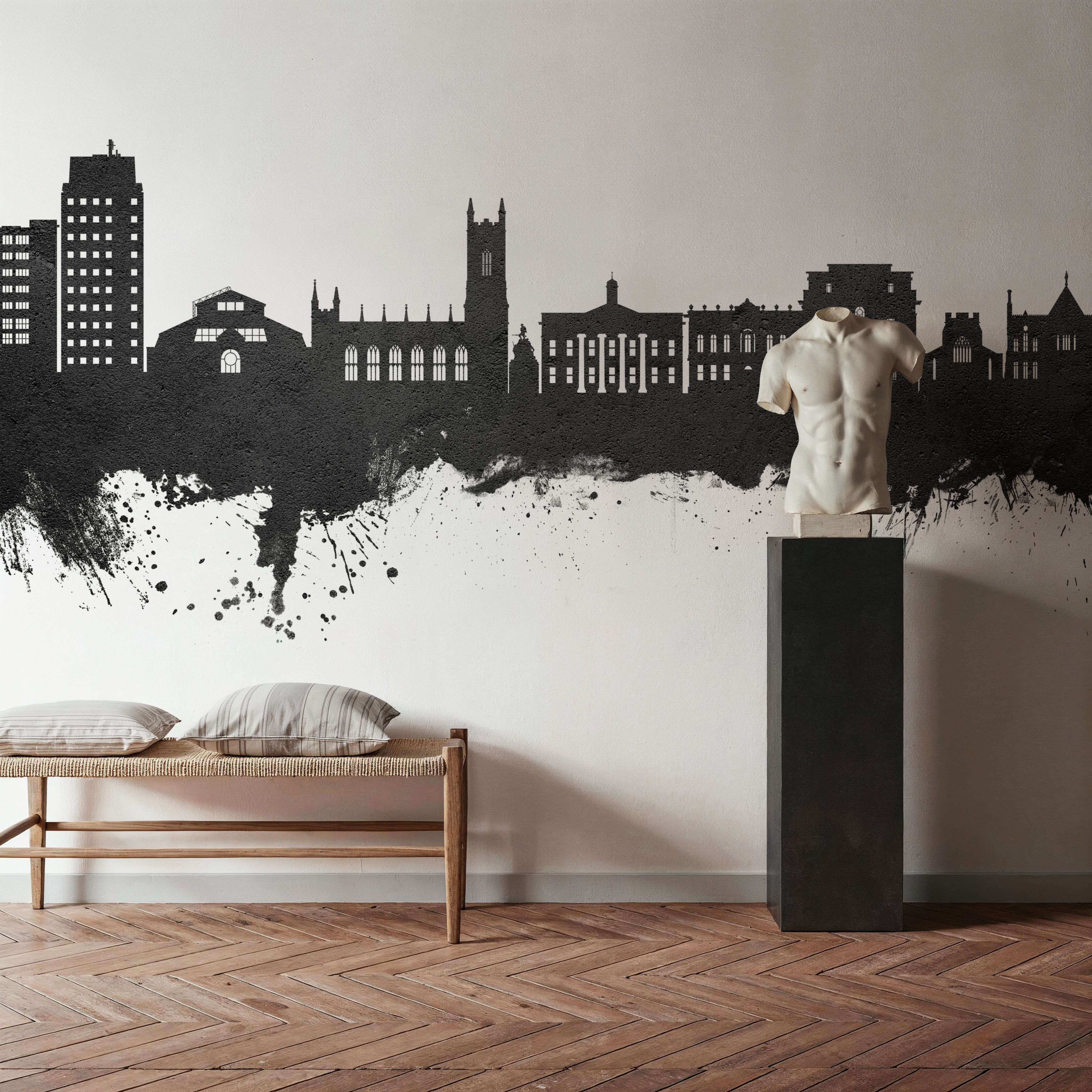 Oldham England Skyline Black & White