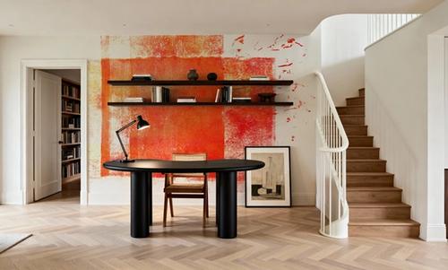 Rustic Red Geometry