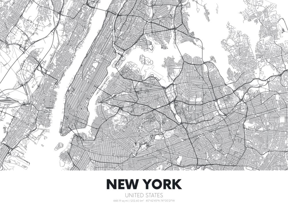 Map of New York